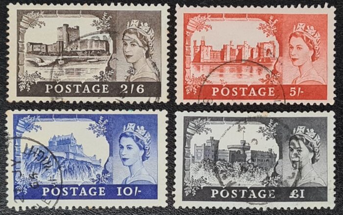 Great Britain Queen Elizabeth II 1963 SG595a-8a Printed by B.W. Set of 4 used