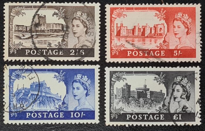 Great Britain Queen Elizabeth II 1963 SG595a-8a Printed by B.W. Set of 4 used