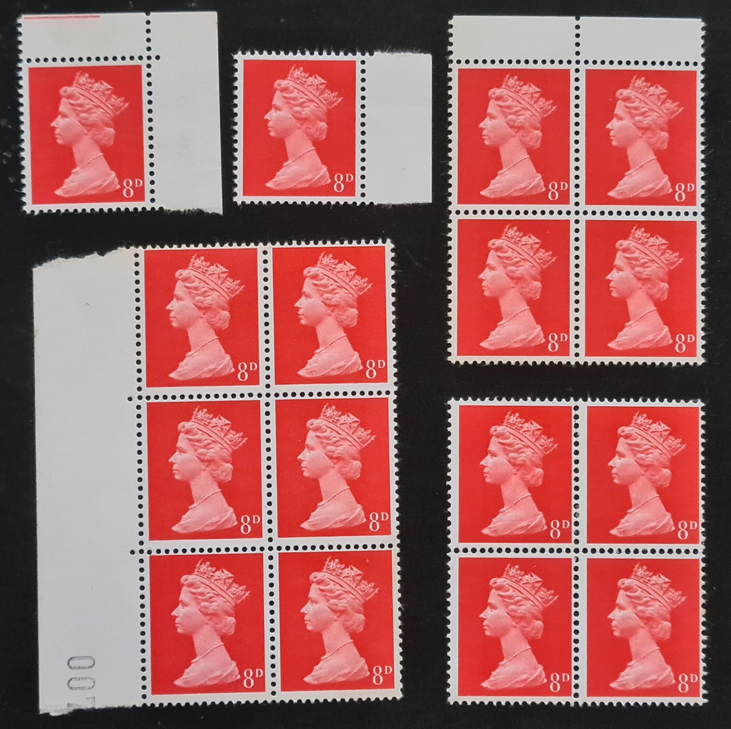 Great Britain Queen Elizabeth II 1968 SG738 8d. bright vermilion MNH