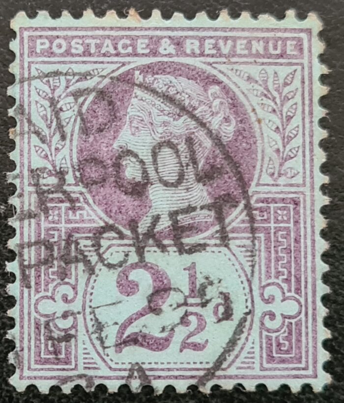 Great Britain Queen Victoria SG201 1887 2½d. purple/blue, Used Stamp