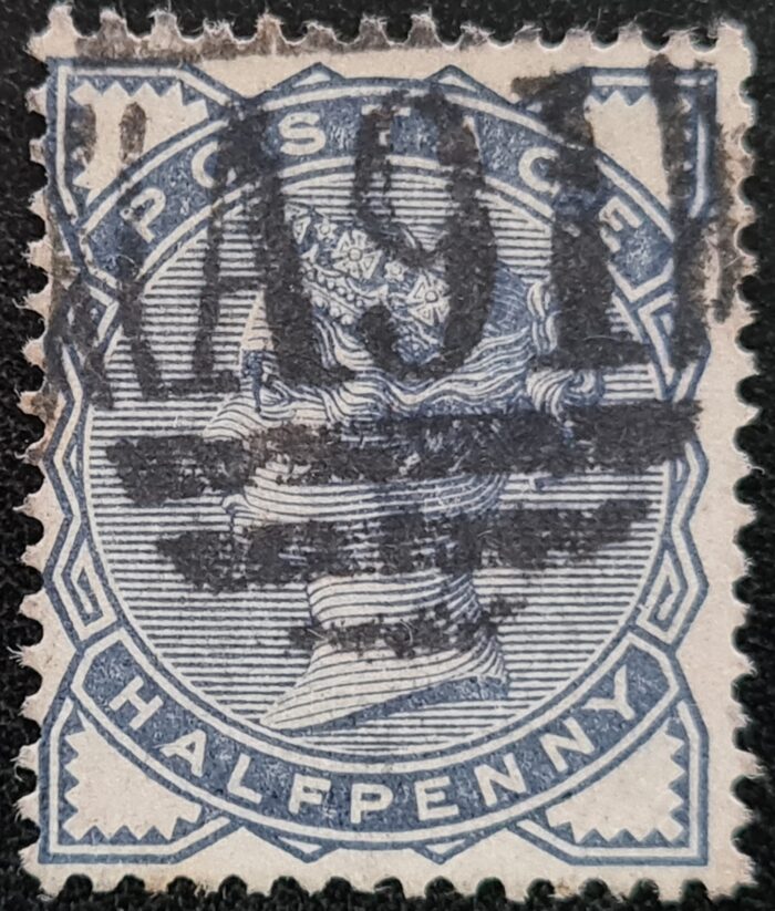 Great Britain Queen Victoria 1884 SG187 ½d slate-blue (Mailboats) used