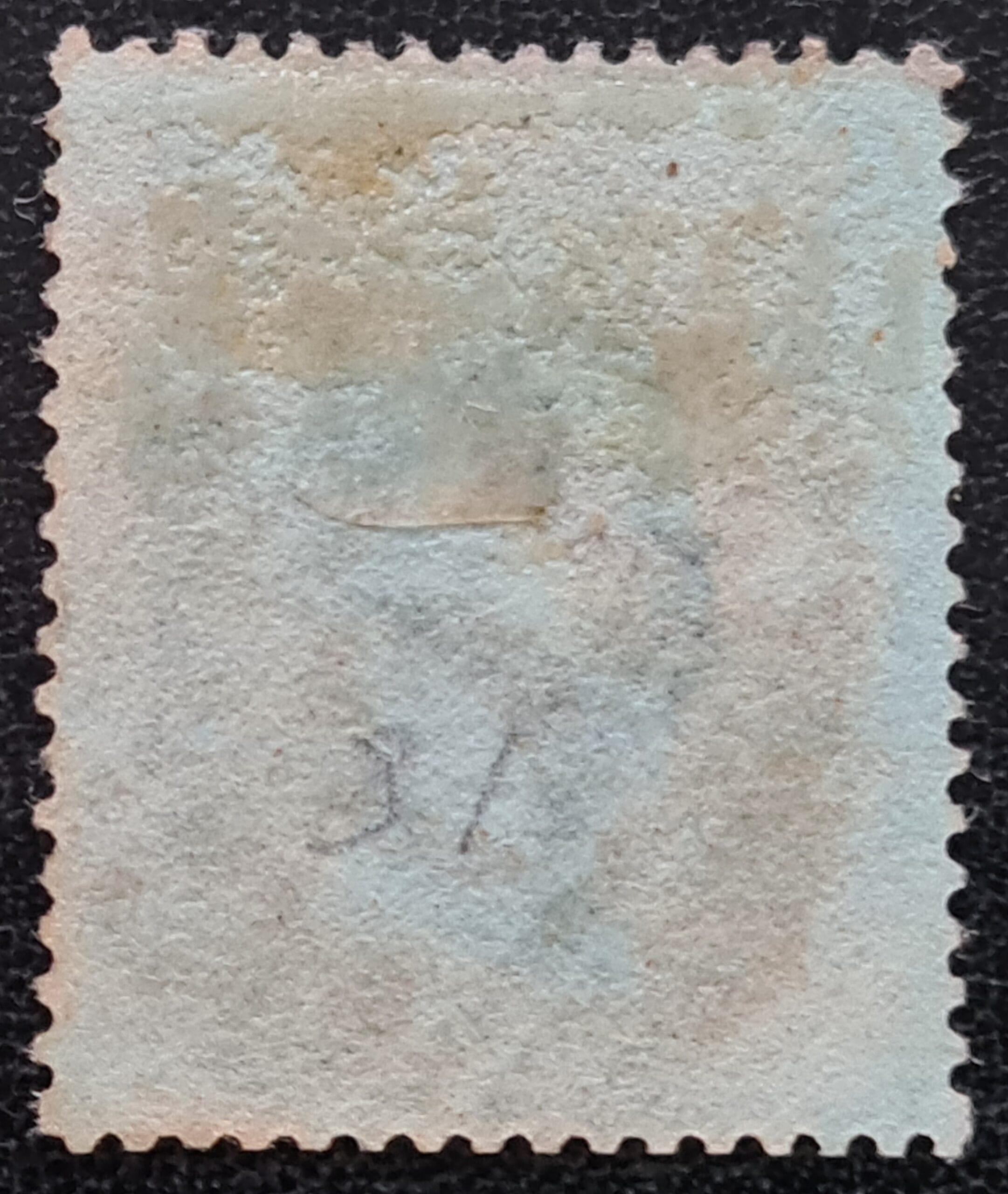 Great Britain Queen Victoria 1854 SG18 1d yellow-brown (Die I) SC P.16 OK Cancel Jersey used - Image 2