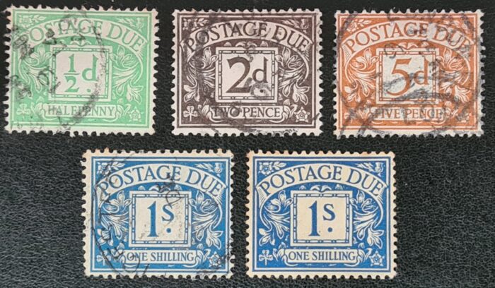 Great Britain Postage Due 1914-22 Wmk. Simple Cypher Used Stamps