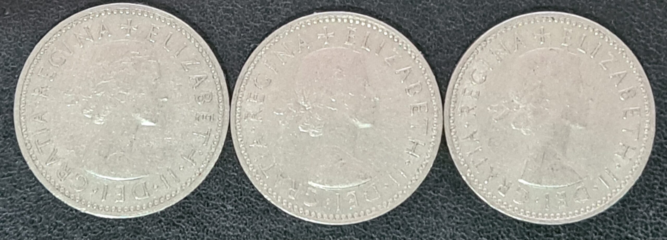 GB 1962/1964 English Shilling 3x Coins Scottish Currency Elizabeth II - Image 2