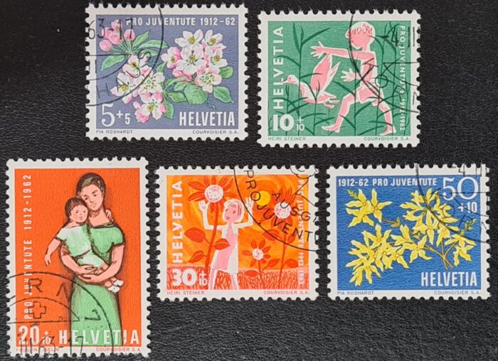 Switzerland 1962 'Pro Juventute' Set of 5 used