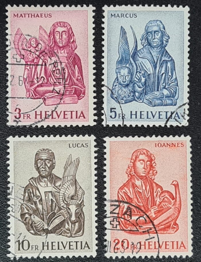 Switzerland 1961 'Wood Carvings' SG655/8 Set of 4 used