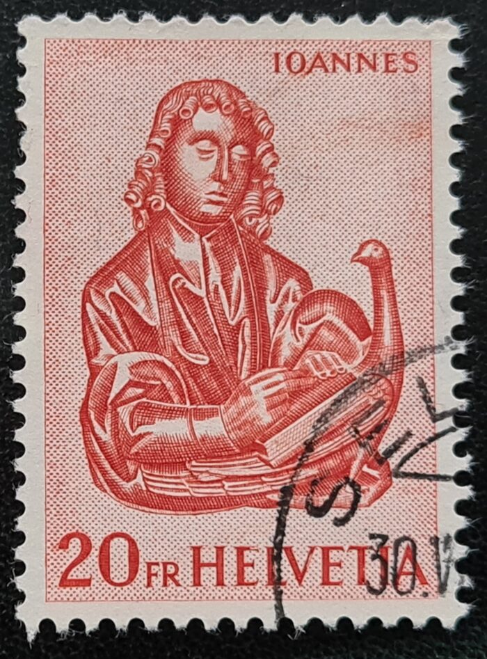 Switzerland 1961 'Wood Carvings' SG658 20f. red Used Single Stamp