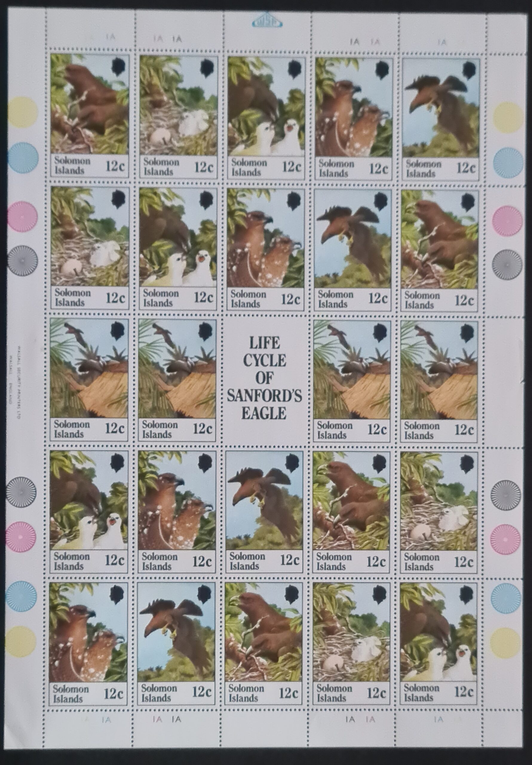 Solomon Islands 1982 SG461-465 'Sanford Eagle' sheet MNH