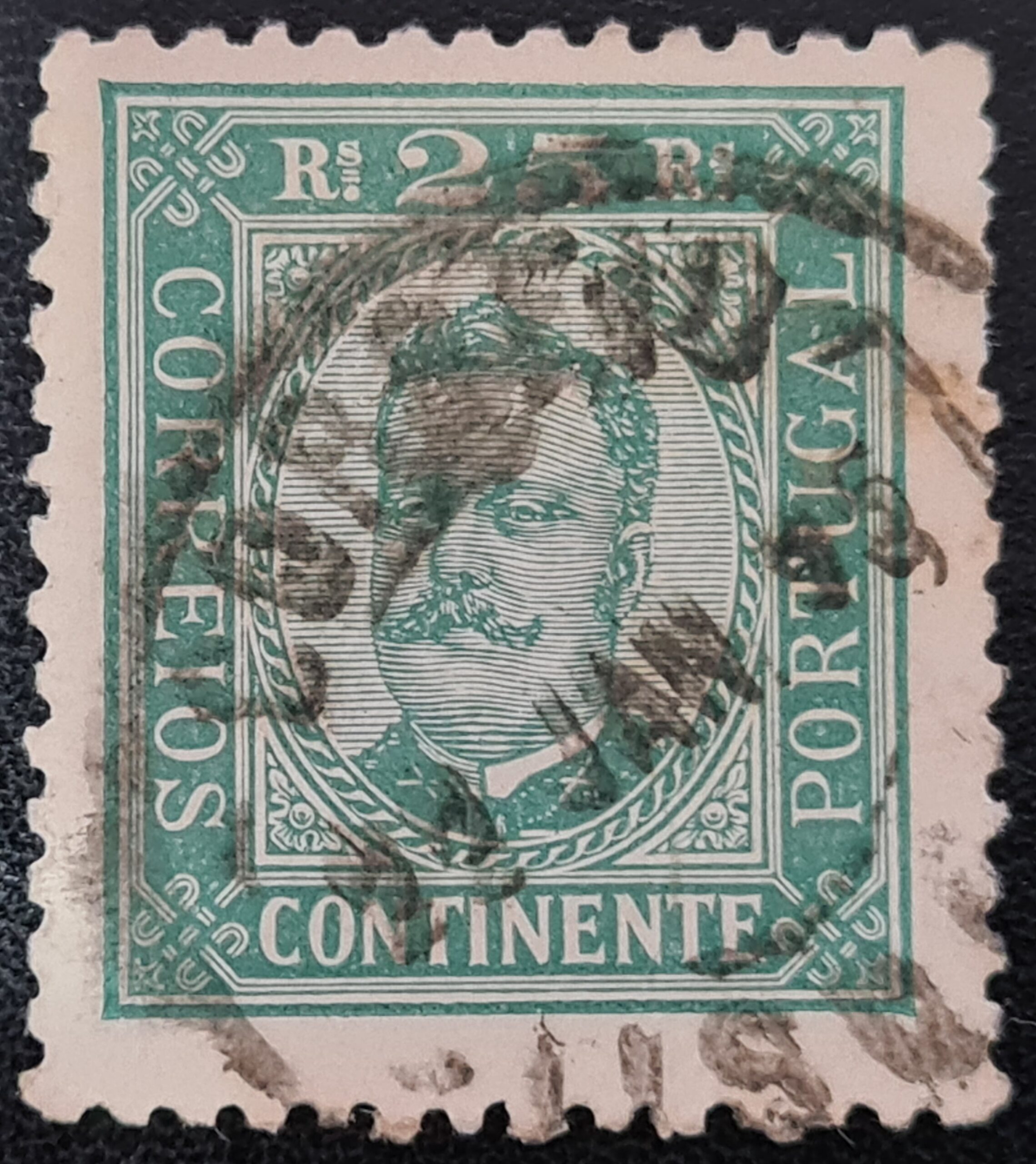 Portugal 1892 SG275 25r. green Used Single Stamp