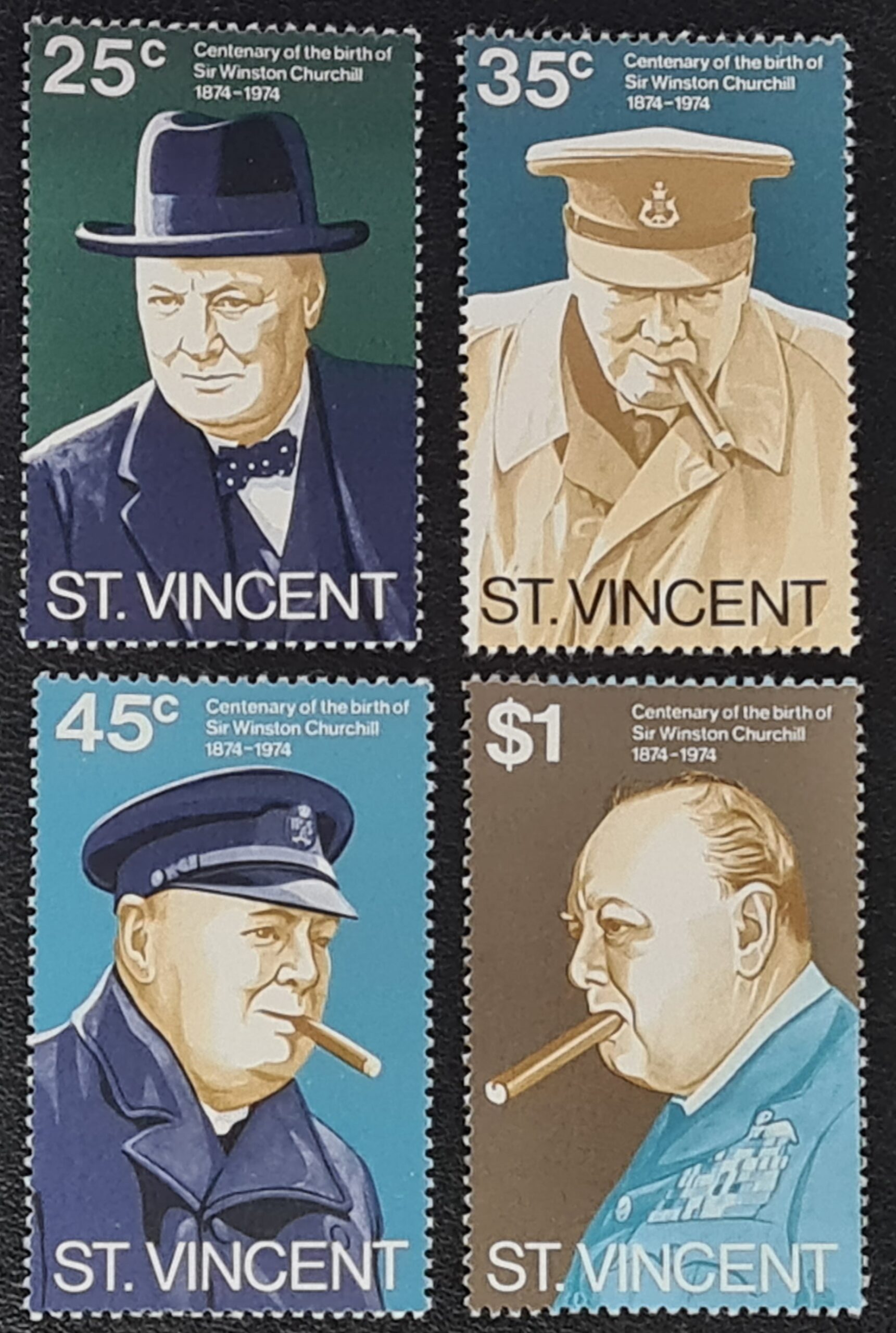 St Vincent 1974 'Churchill Centenary of Birth' MNH