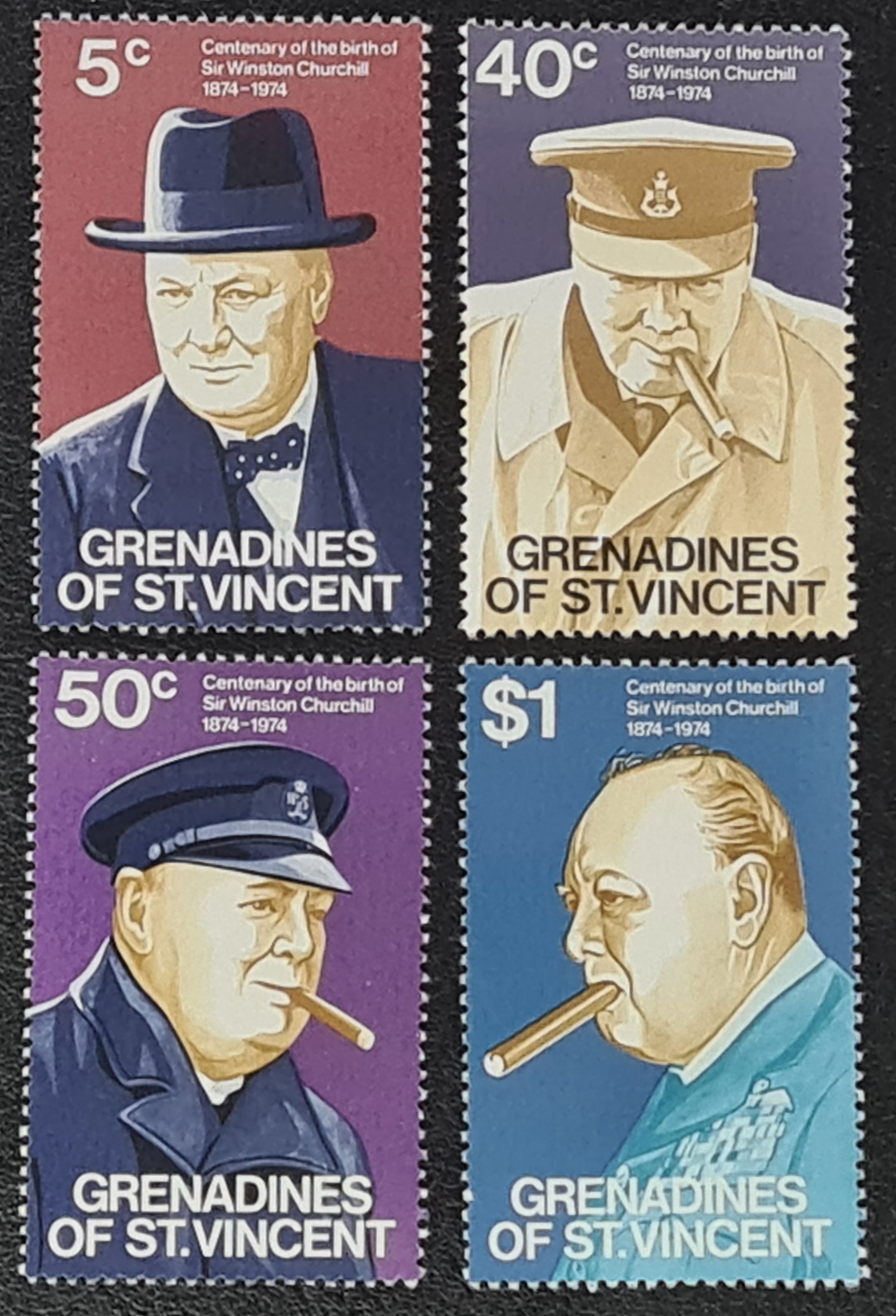 Grenadines of St Vincent 1974 ‘Churchill Centenary of Birth’ MNH