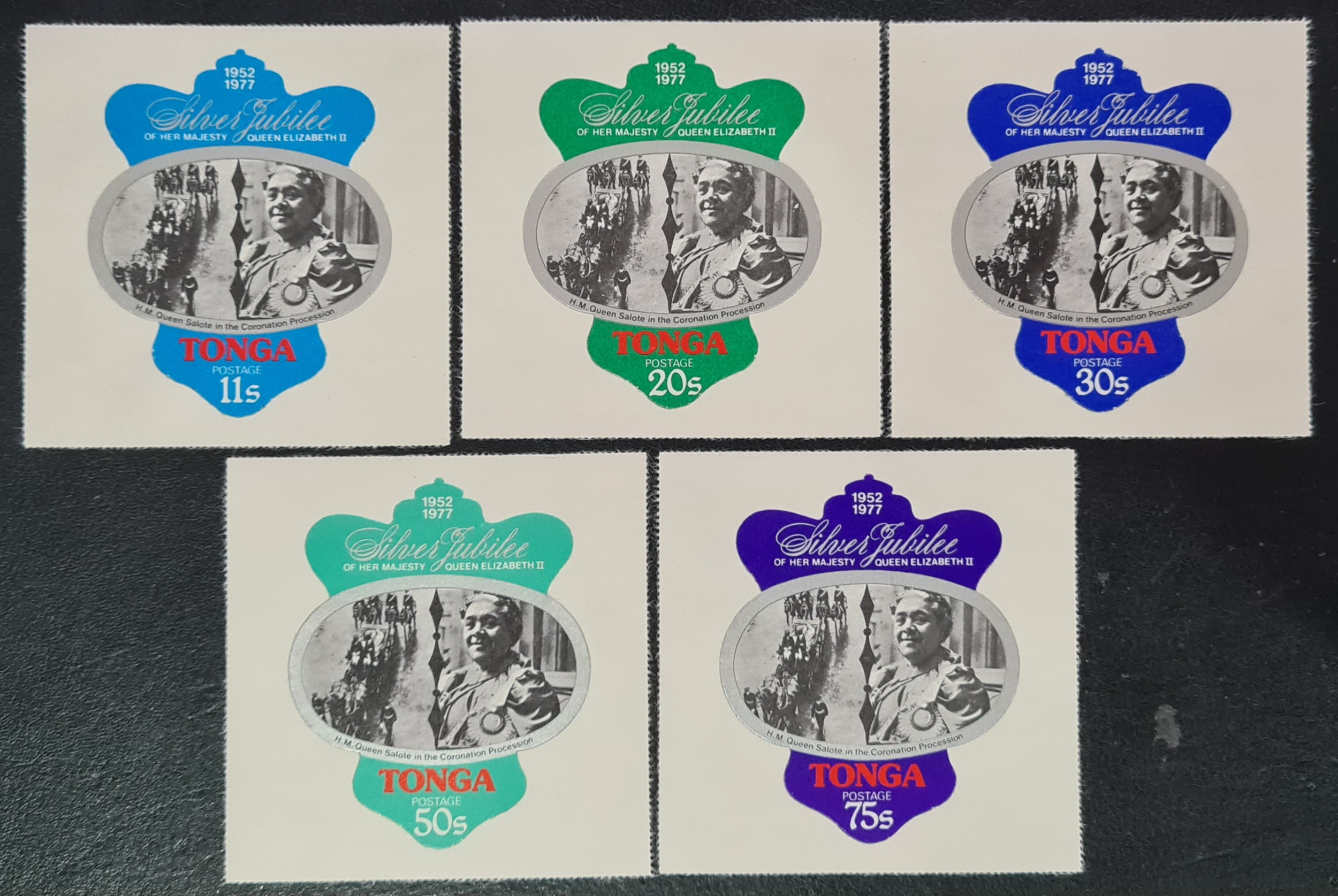 Tonga Queen Elizabeth II 1977 'Silver Jubilee' 11s to 75s MNH
