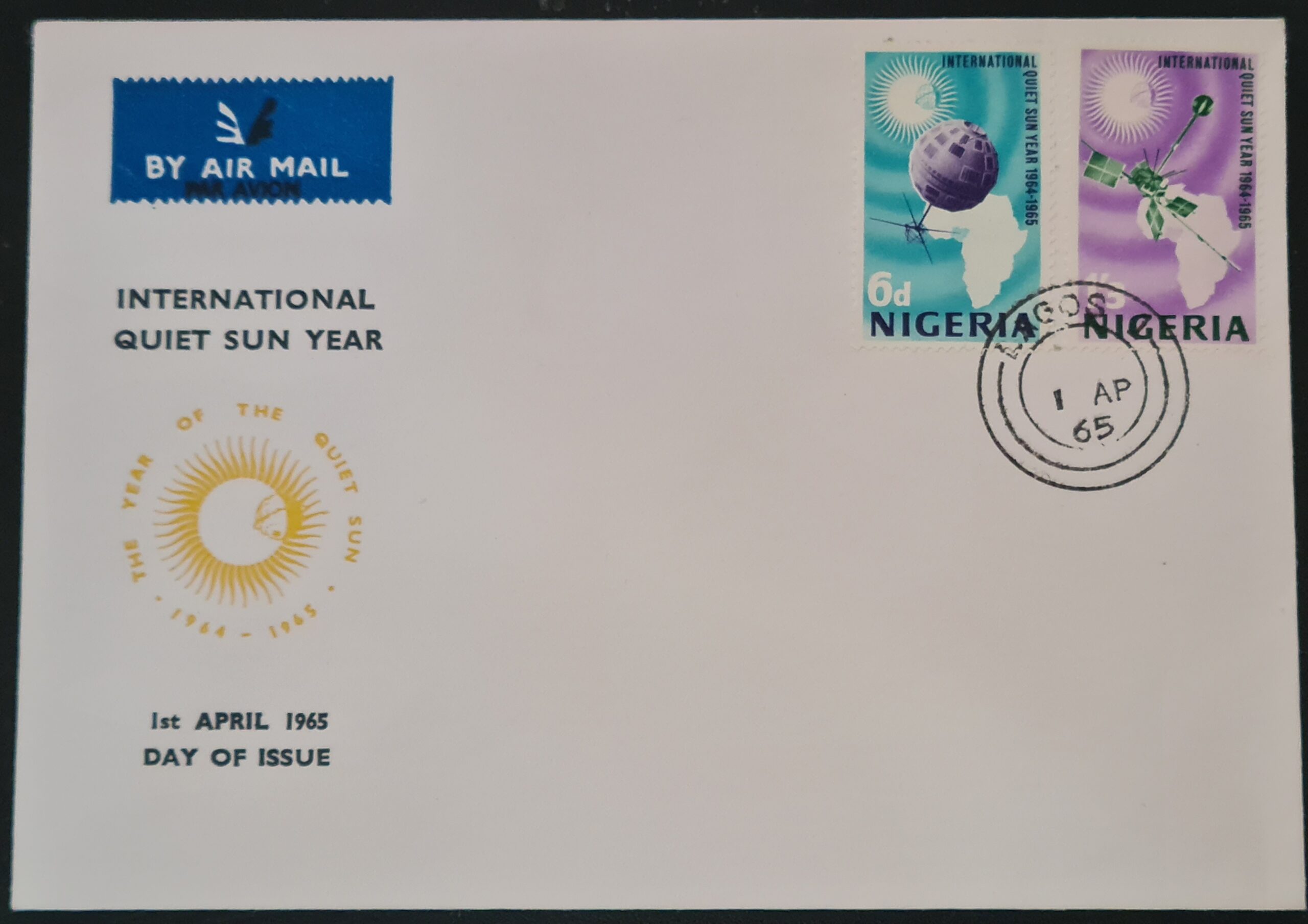 Nigeria 1965 'International Quiet Sun Years' FDC Lagos