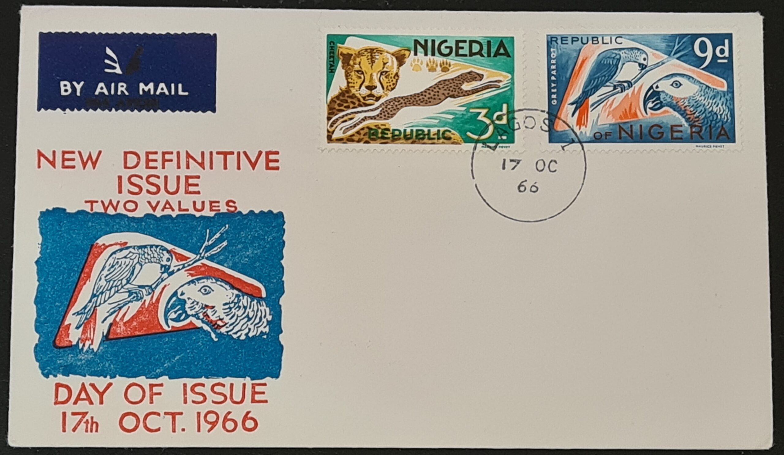 Nigeria 1966 'New Definitive Issue' FDC LAGOS 17/10/66
