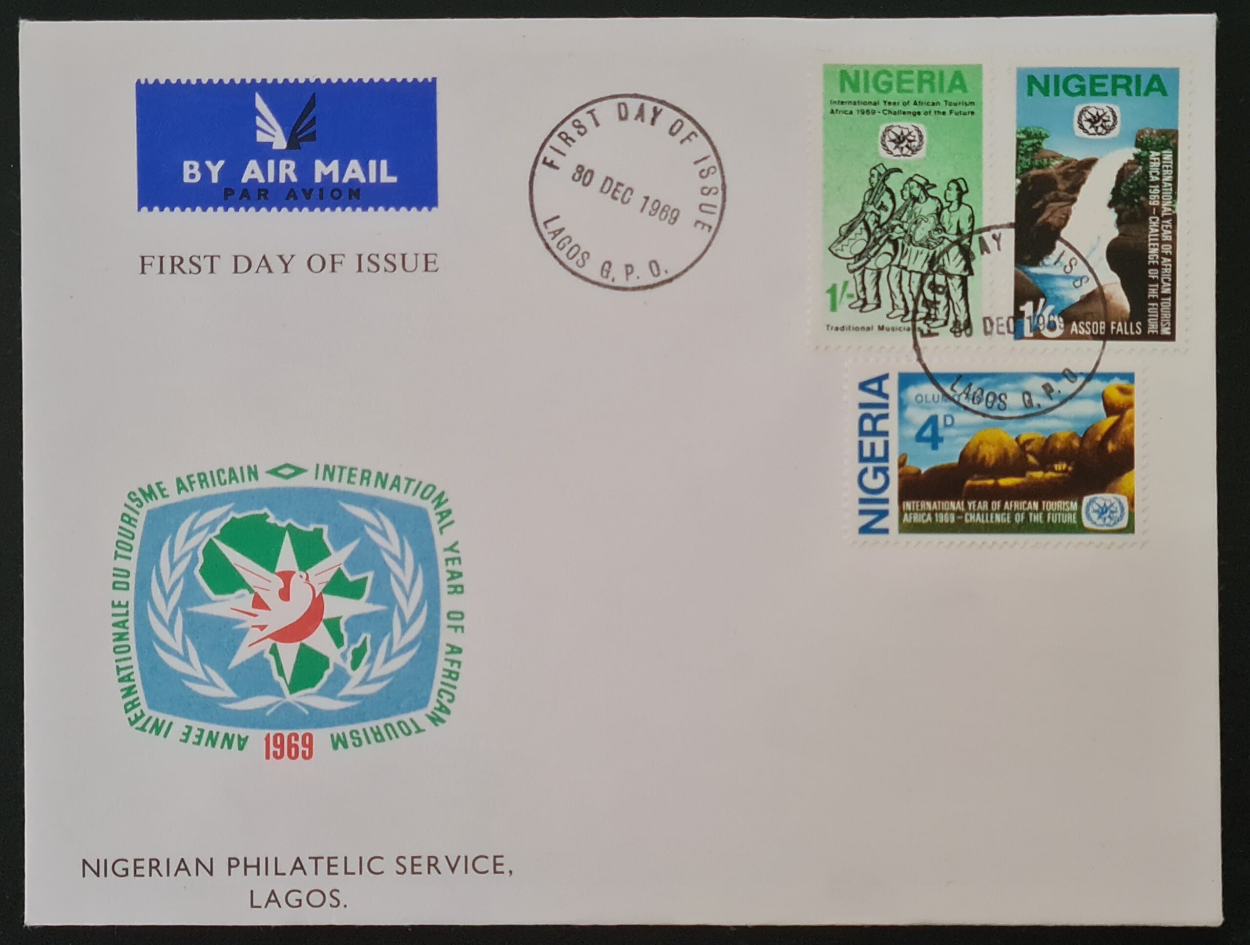 Nigeria 1969 'African Tourism' FDC Lagos 30/12/69