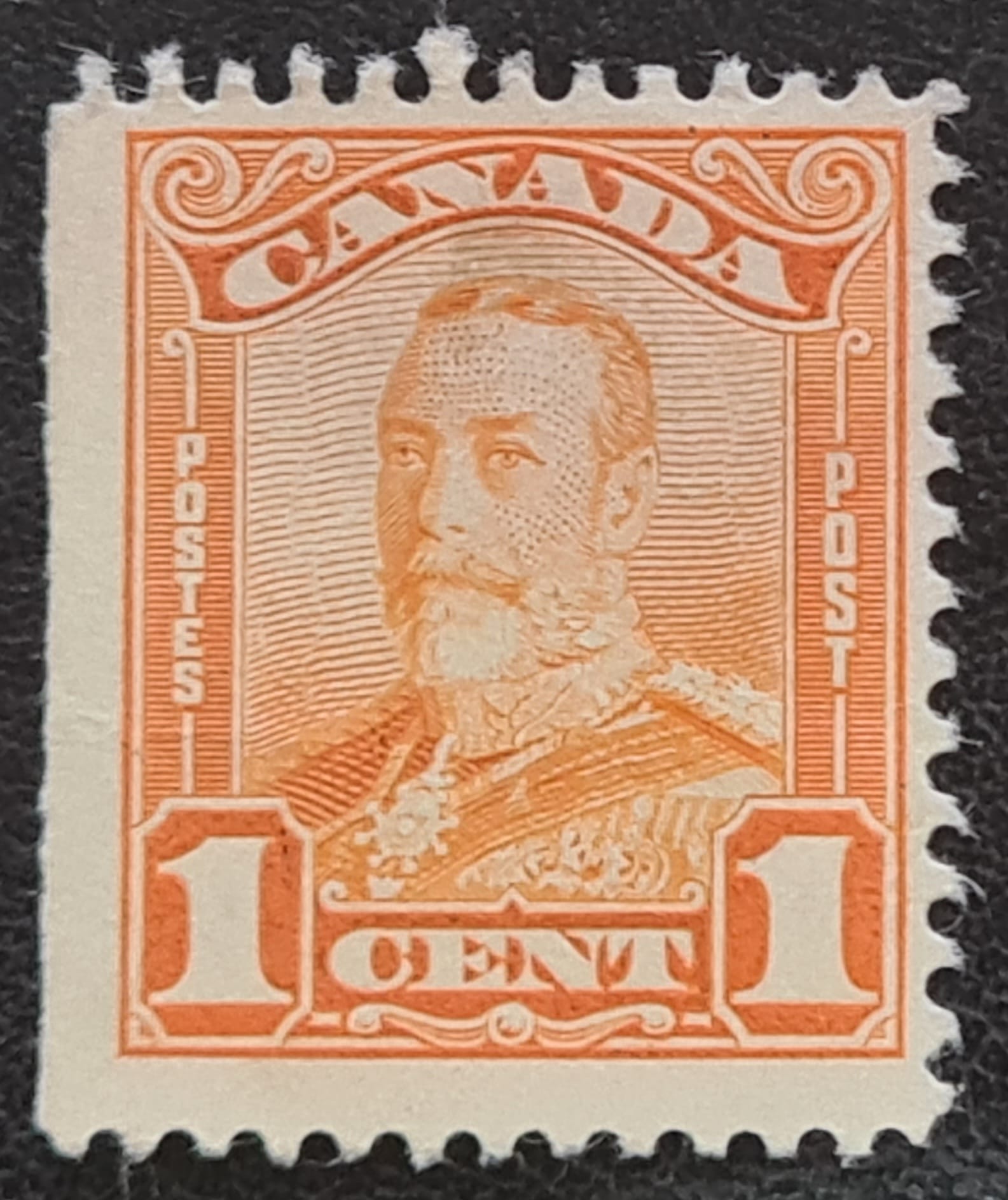 Canada 1928 GV SG275 1d. orange Unused Booklet Stamp