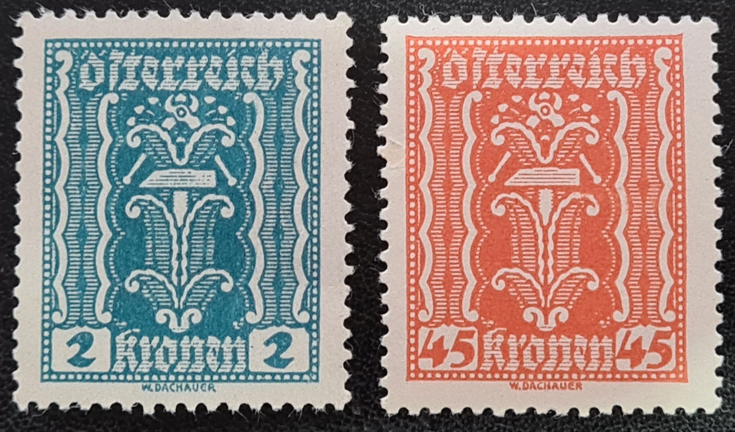 Austria 1922 'Pincers and Hammer' SG462 / SG474 MNH