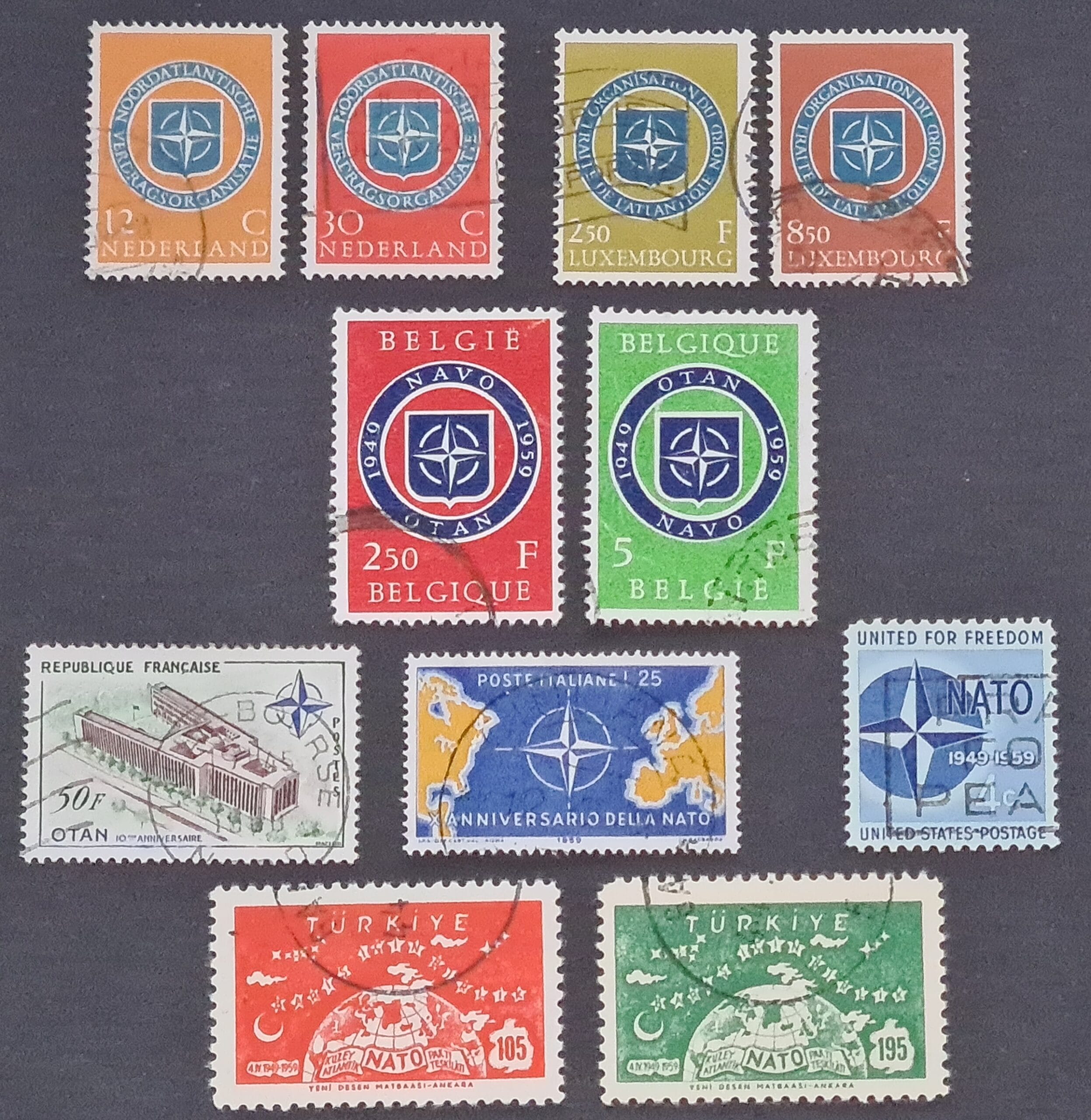 NATO 1959 Used Collection Stamps