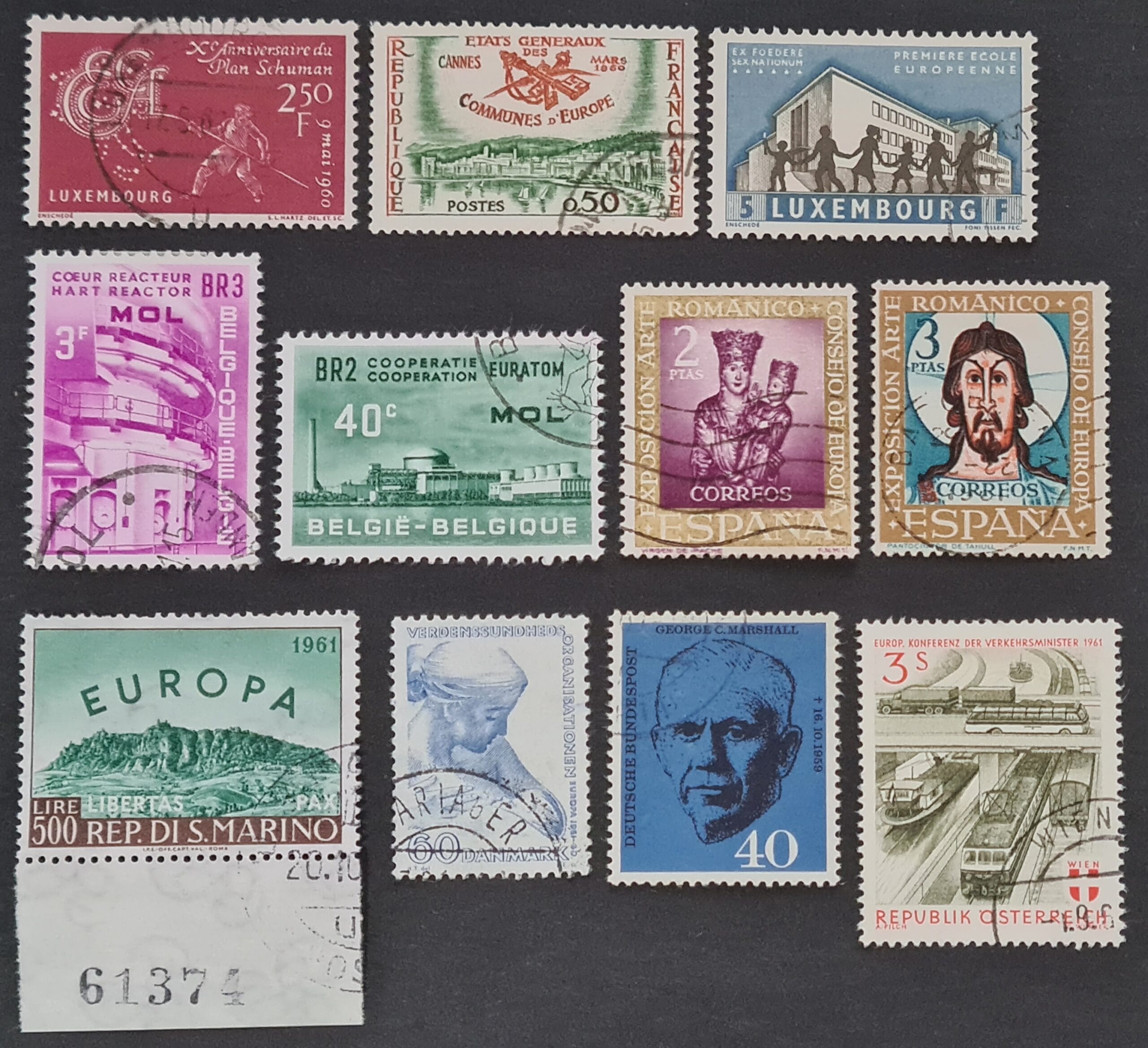 EUROPA 1960/1 Mixed Used Stamps
