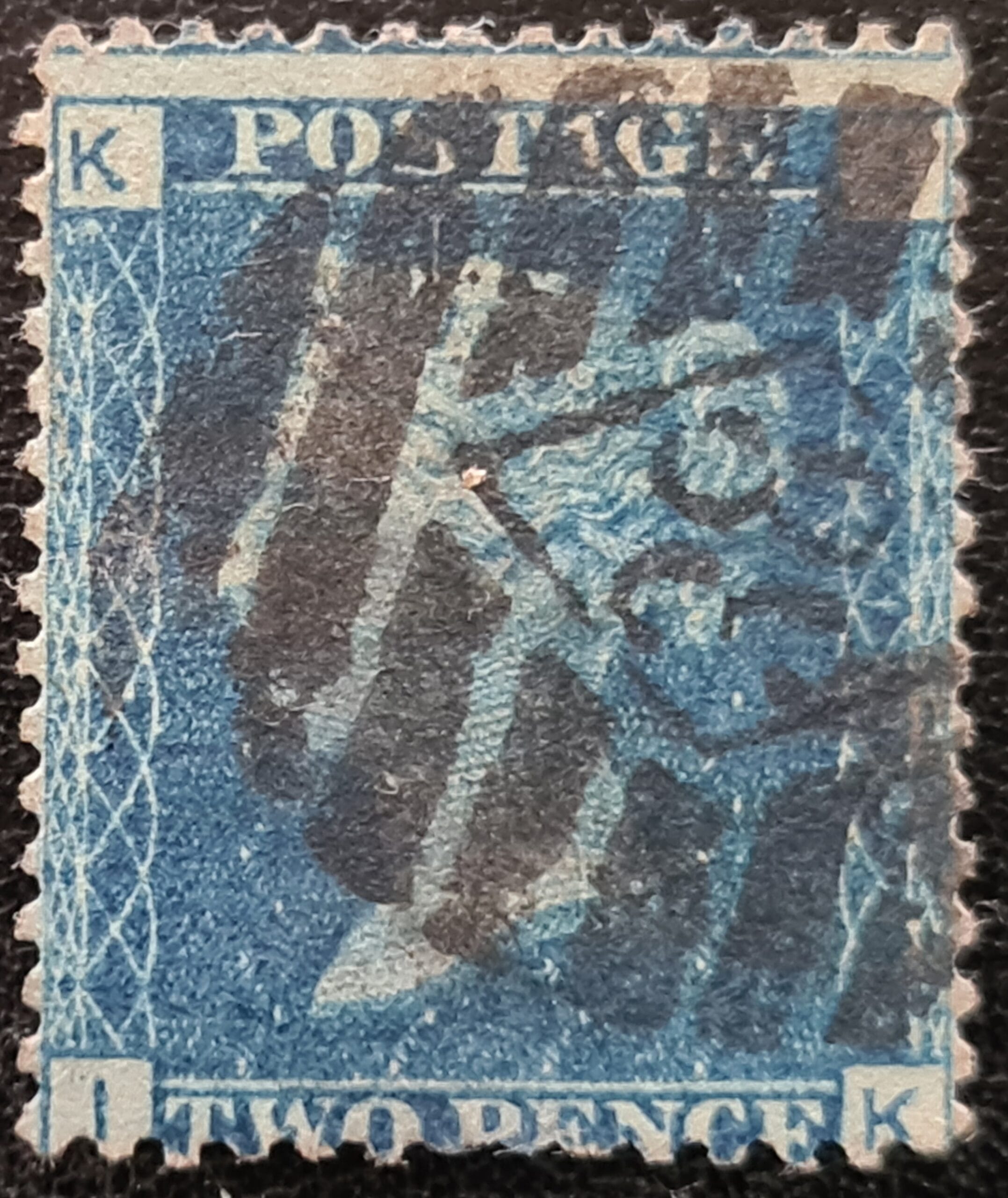 Great Britain Queen Victoria 1869 SG46 2d Blue Plate 13 (IK) Good Used