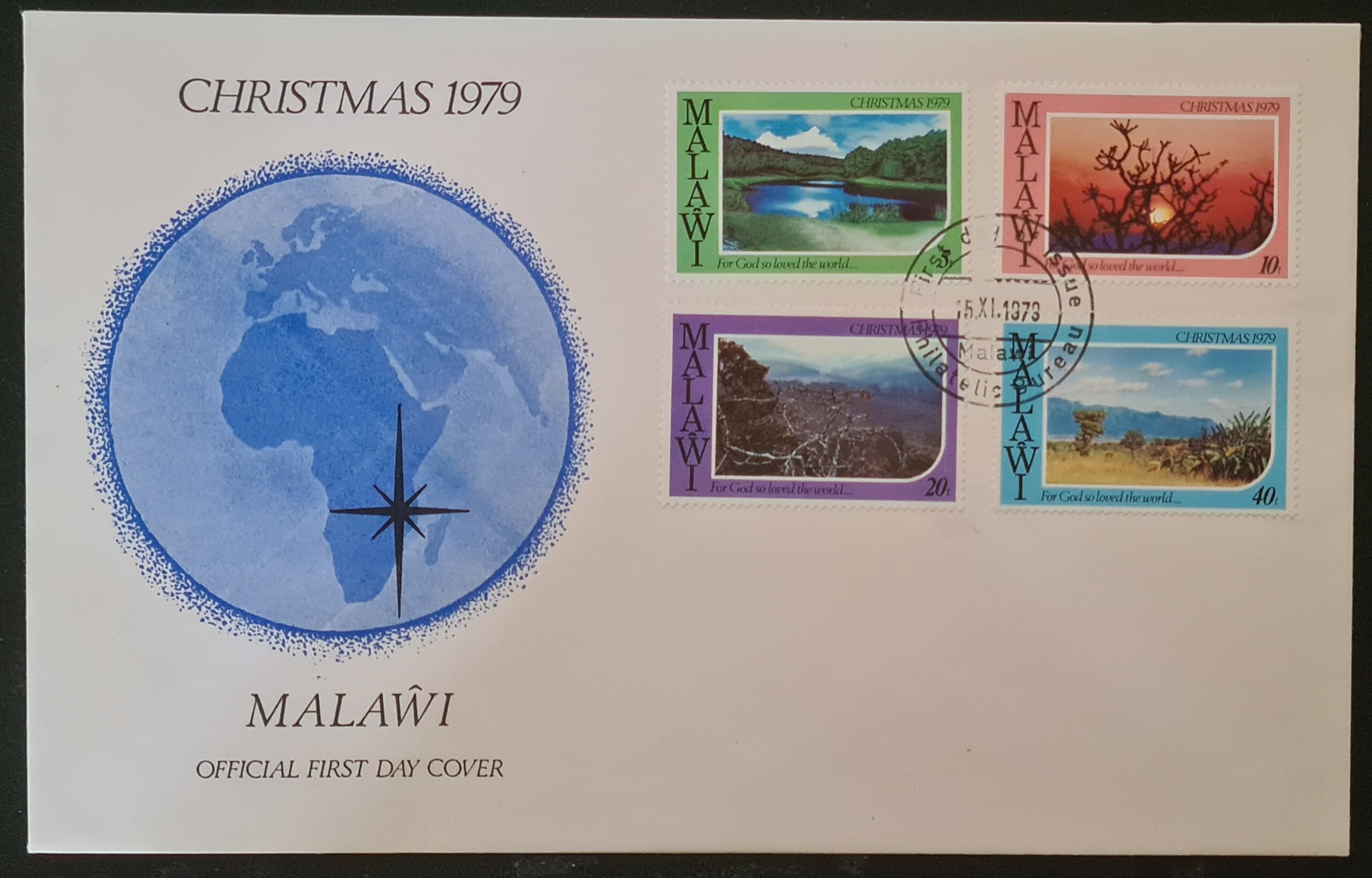 Malawi 1979 'Christmas 1979' SG611/4 FDC