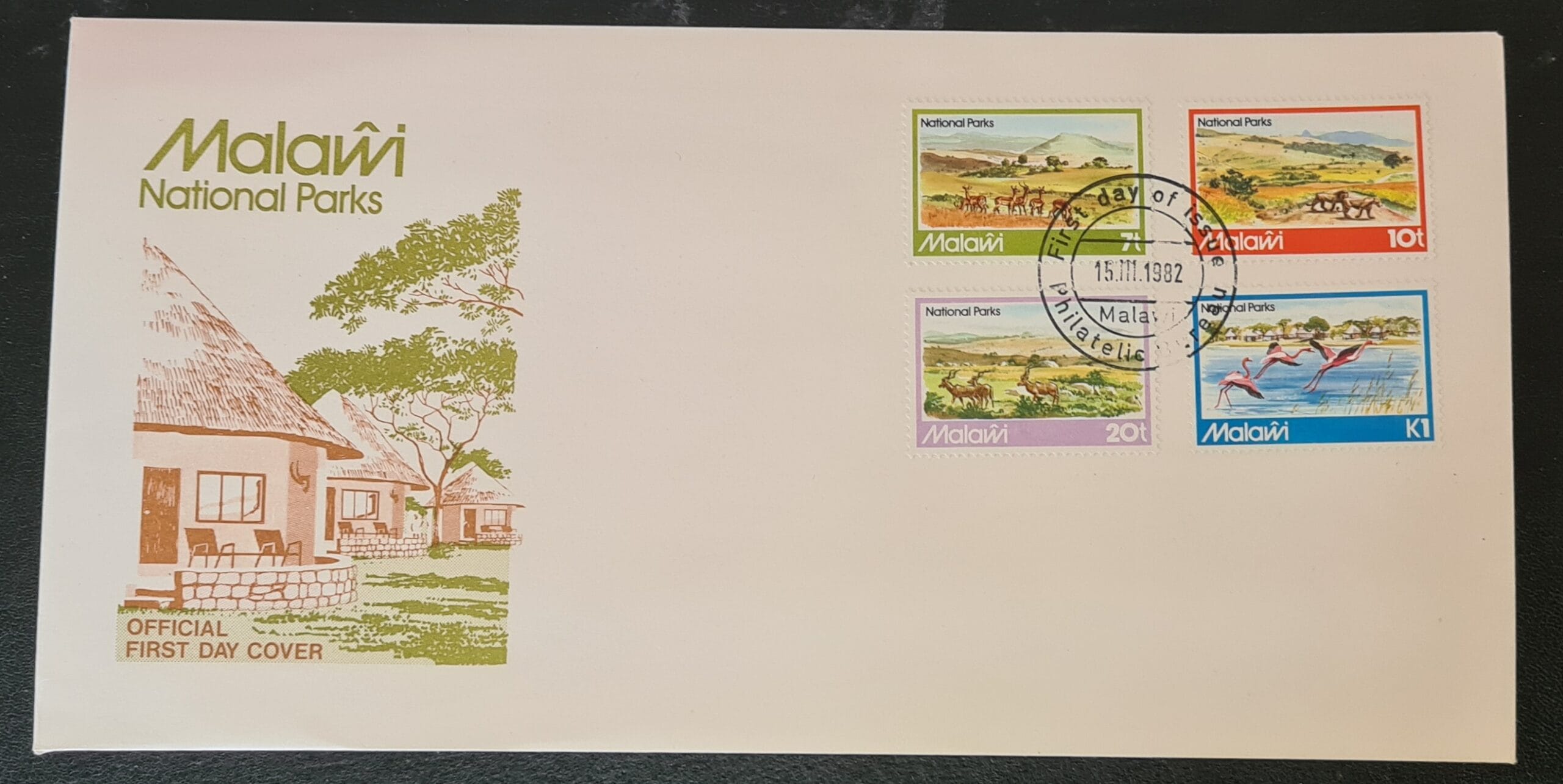 Malawi 1982 'National Parks' SG650/3 FDC 15/3/1982