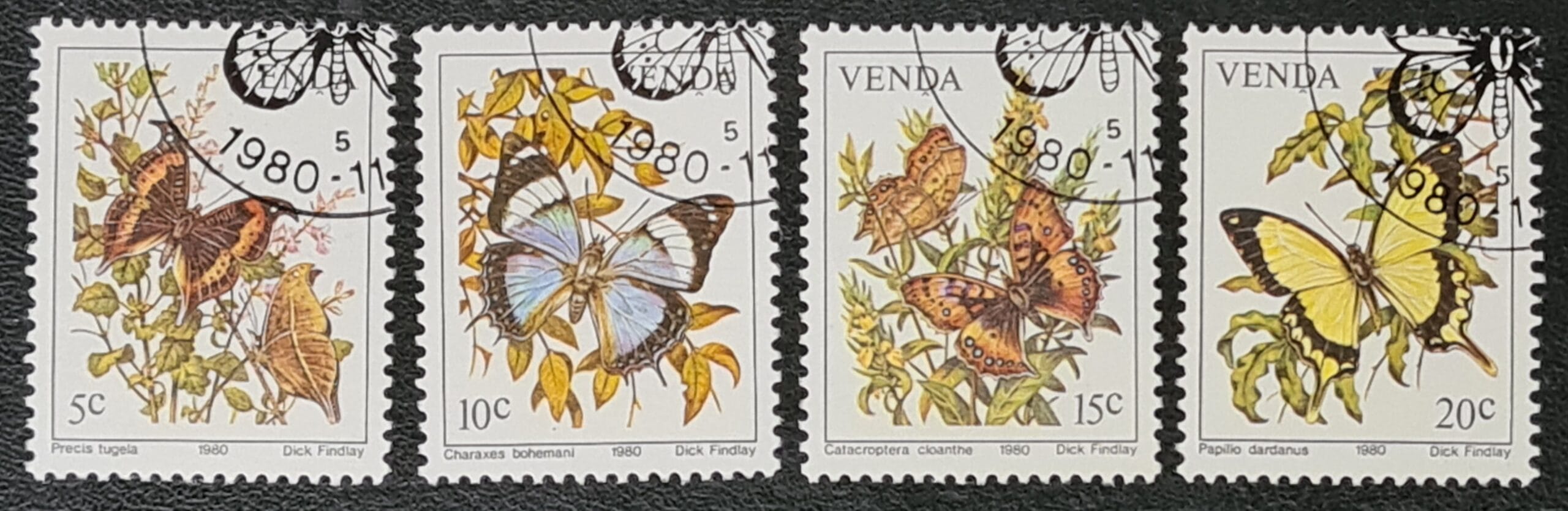 Venda 1990 ‘Butterflies’ SG34-37 Set of4 used