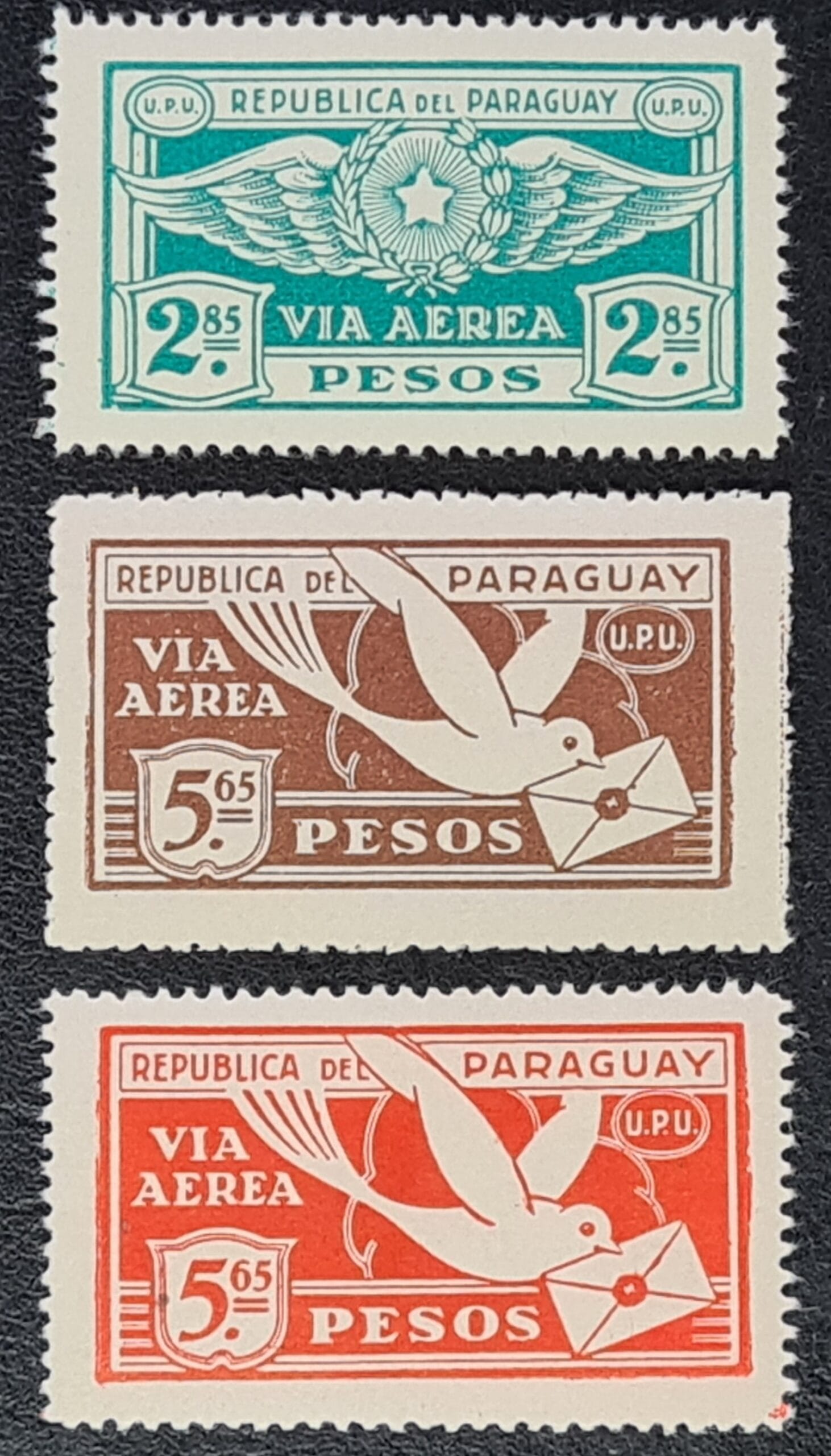 Paraguay 1929 'Air.' SG352-354 Part Set Mounted Mint Stamps
