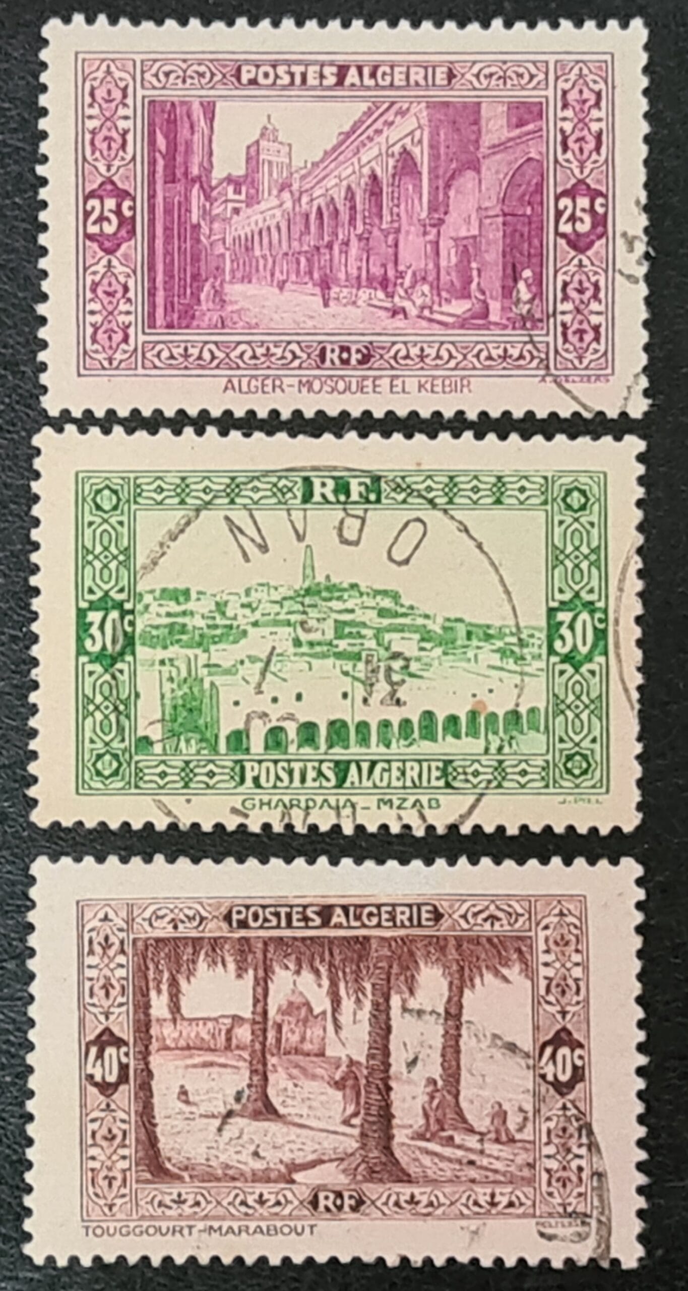 Algeria 1936 SG114-116 Used Stamps