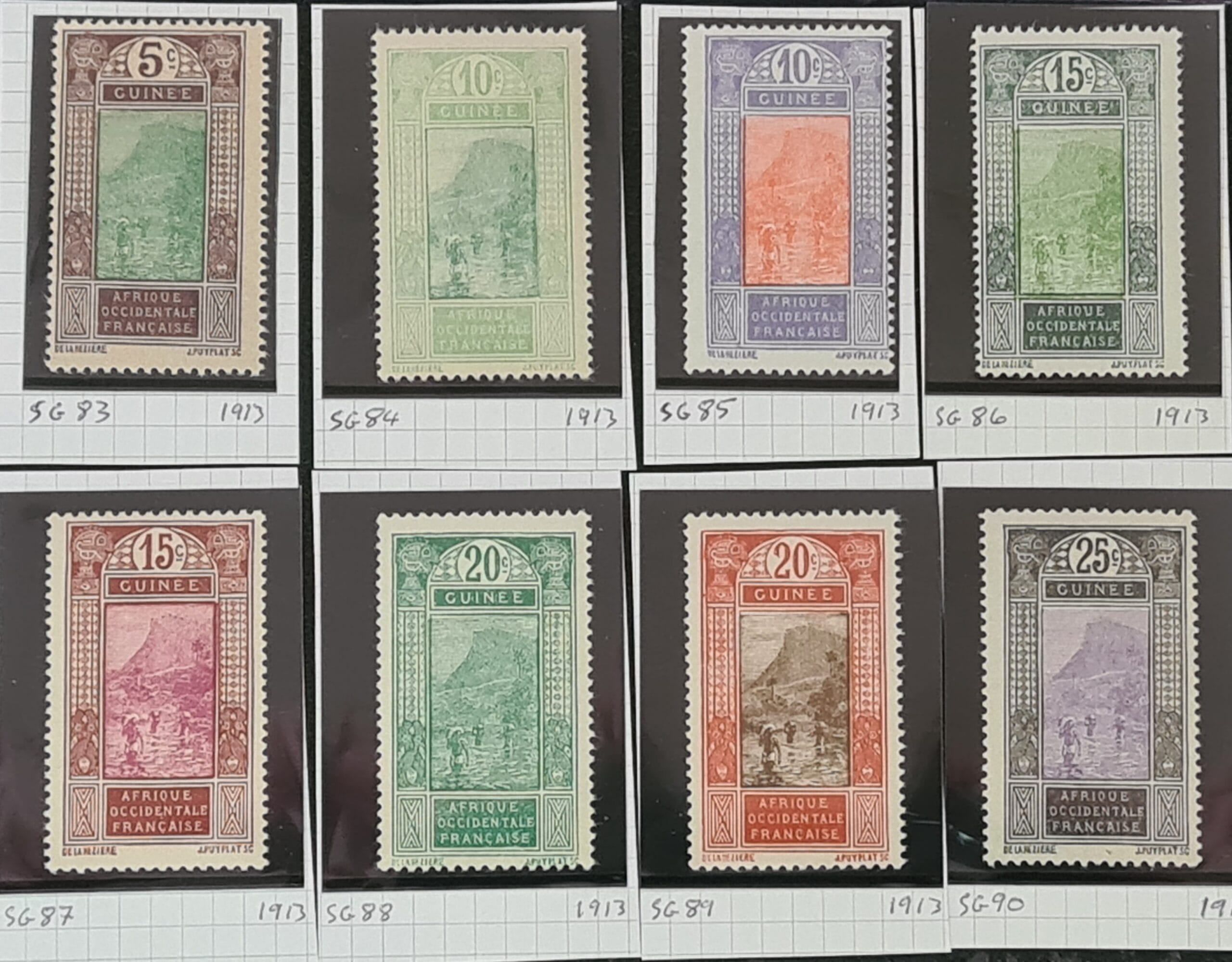 French Guinea 1913 SG83-90 MNH-M/M