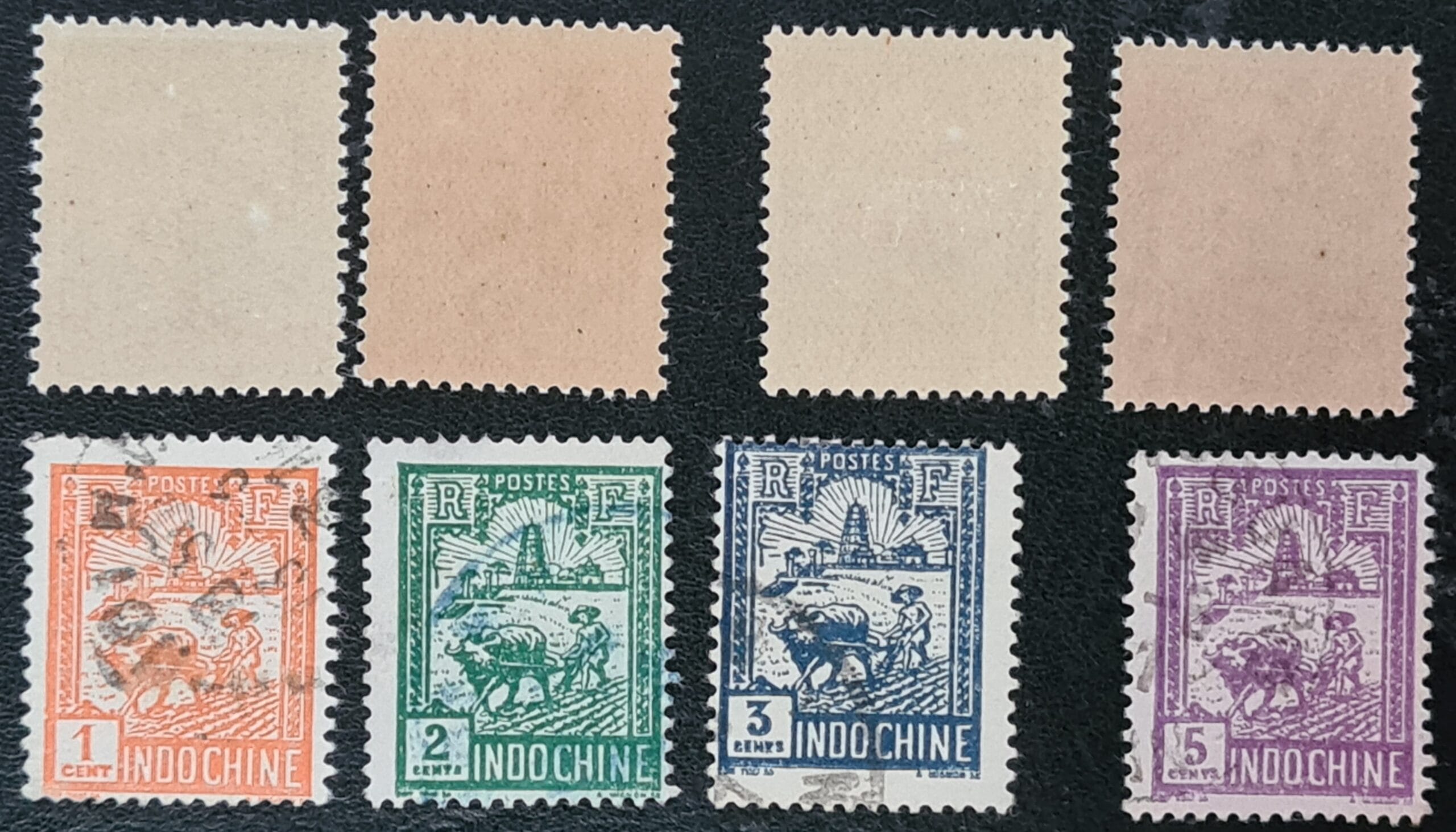 French Indo-China 1927 SG136-144 MNH-M/M-Used Stamps - Image 2