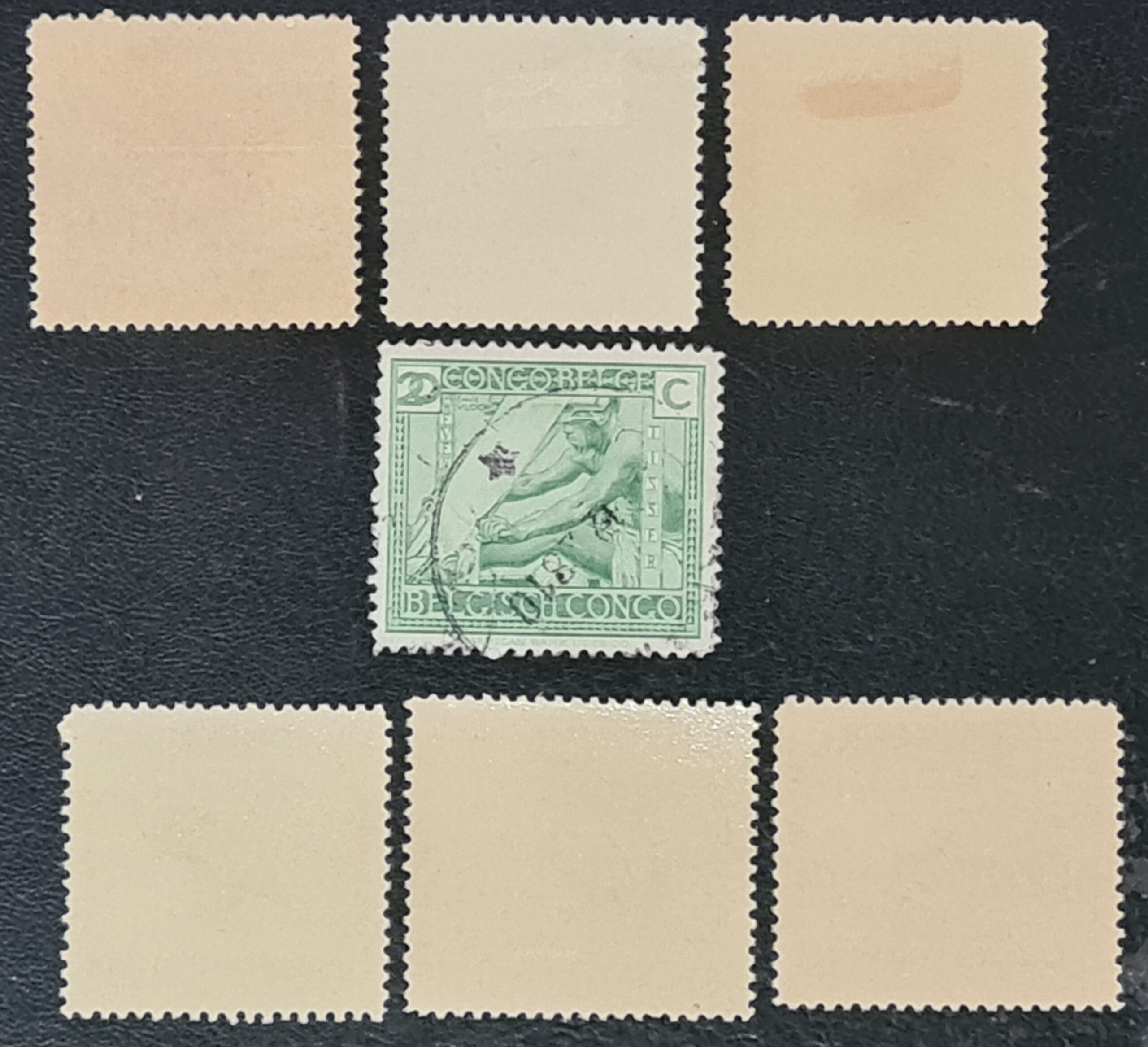 Belgium Congo 1923 SG117-123 MNH-M/M-Used Stamps - Image 2