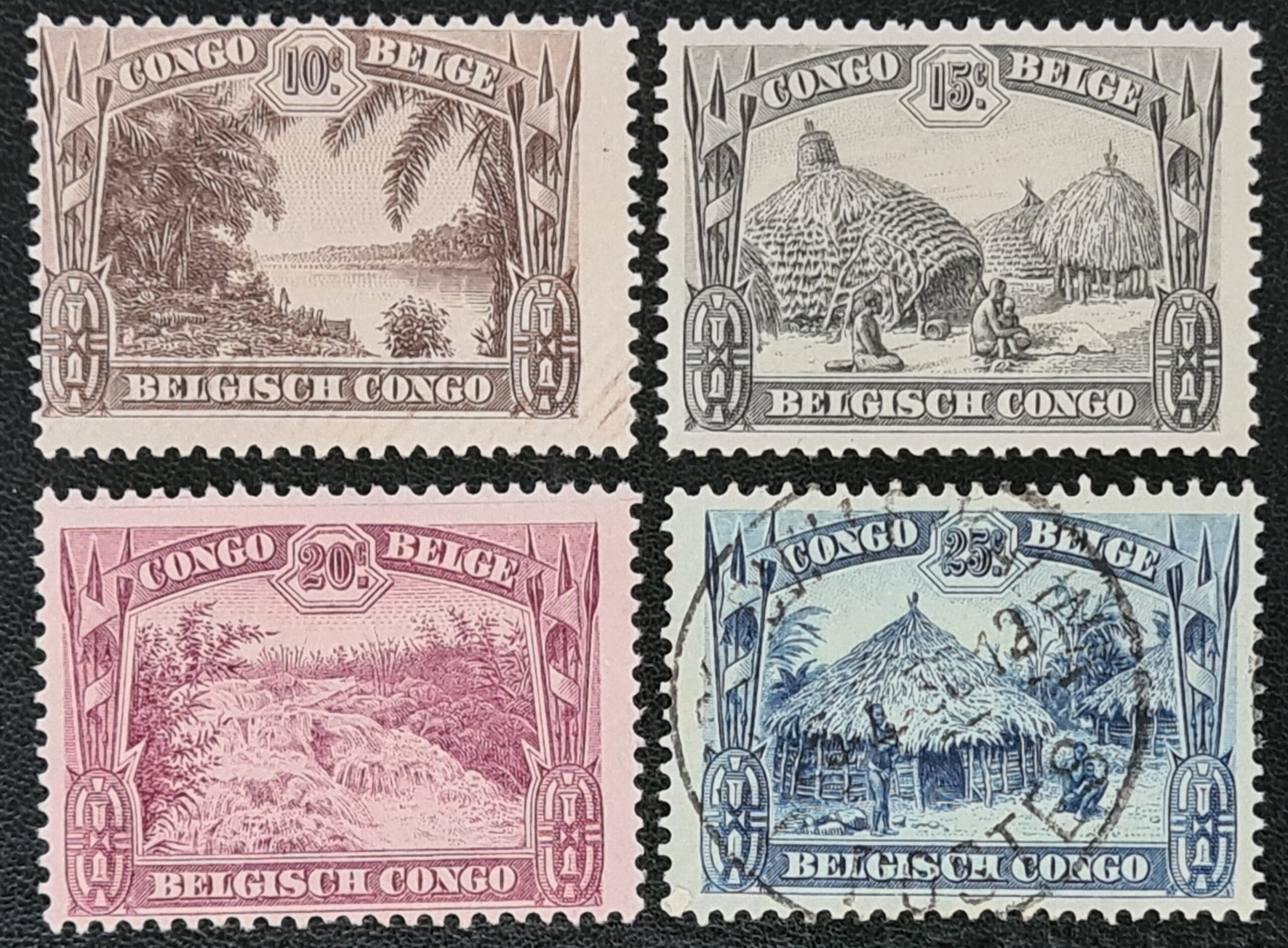 Belgium Congo 1931 SG181-184 Used/Unused Stamps