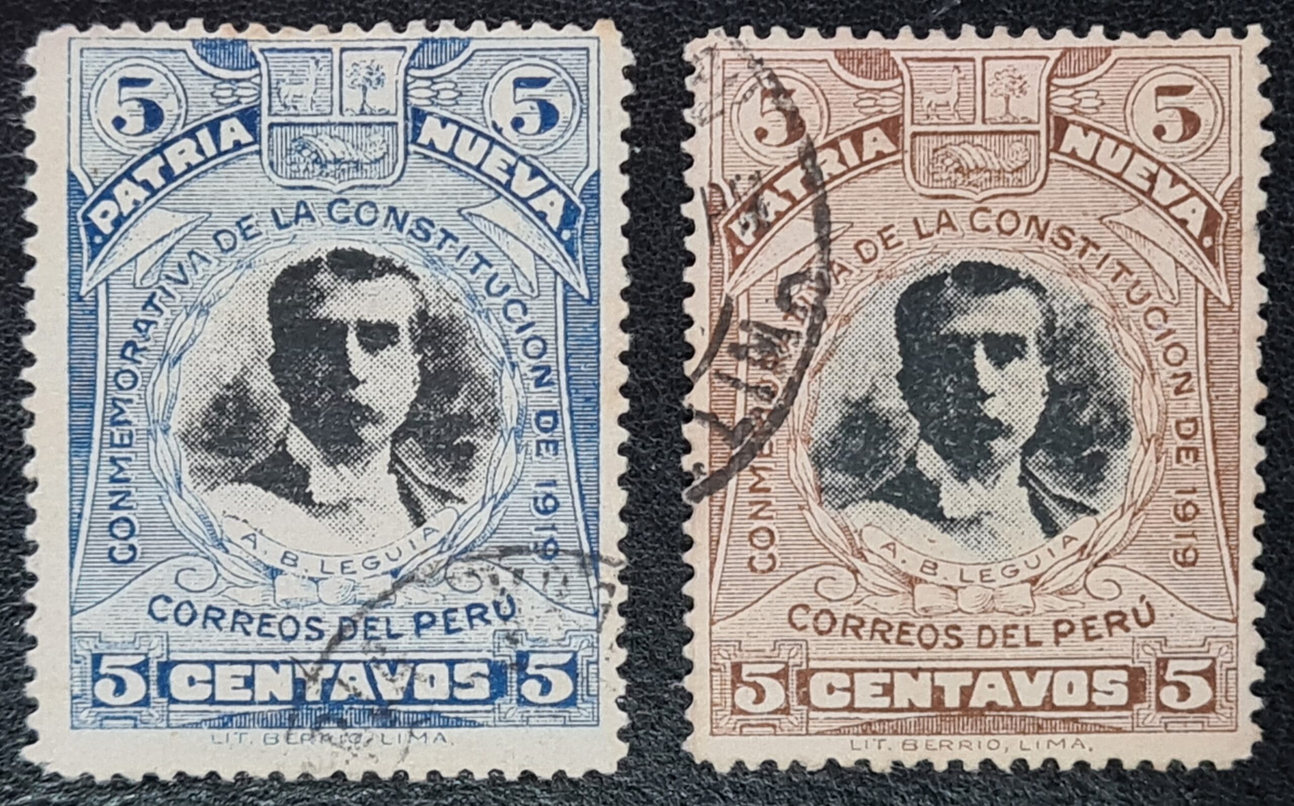 Peru 1920 'New Condition' SG417/8 Set of 2 used