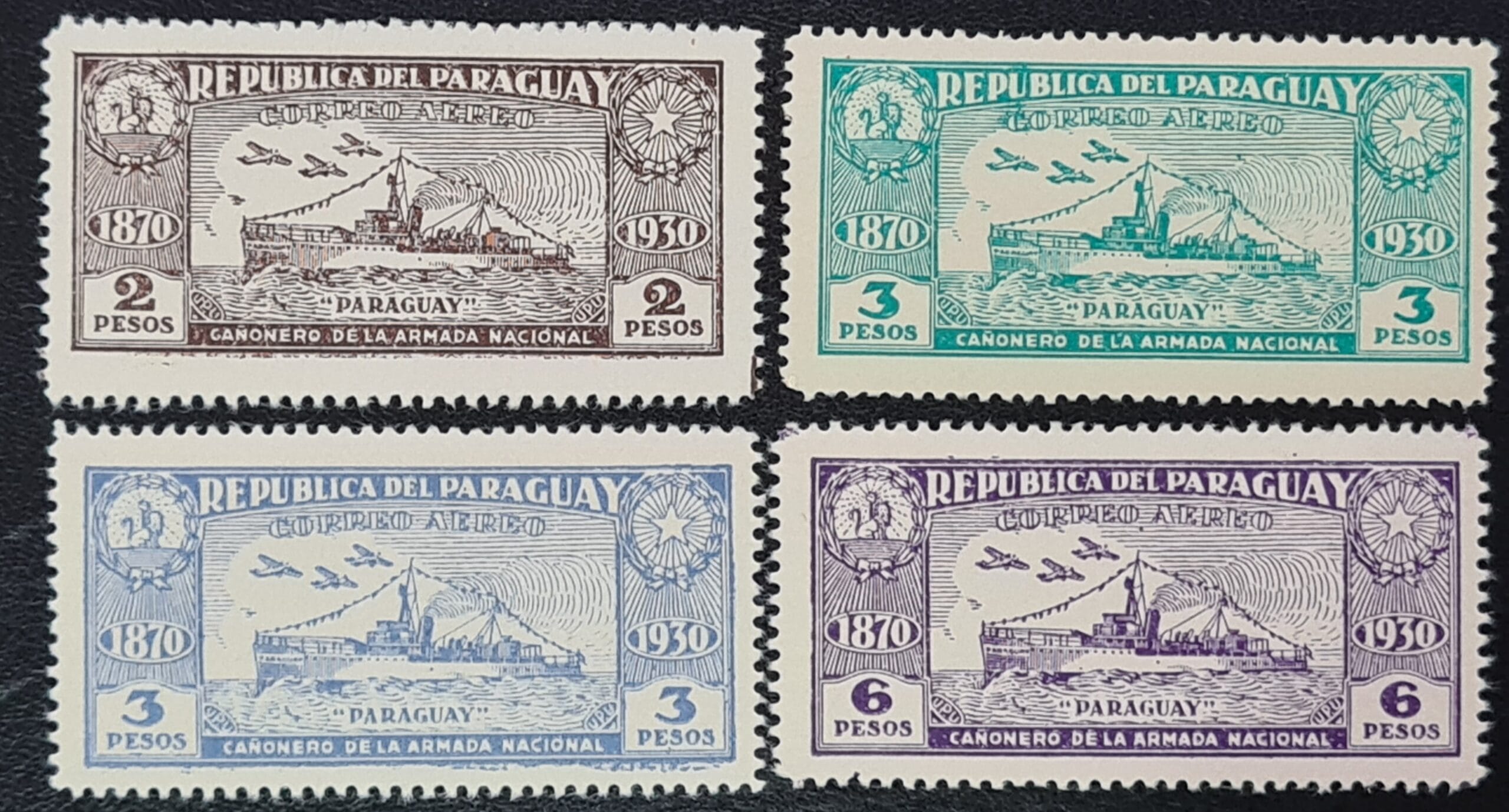 Paraguay 1931 'Air.' SG400-402,405 LMM