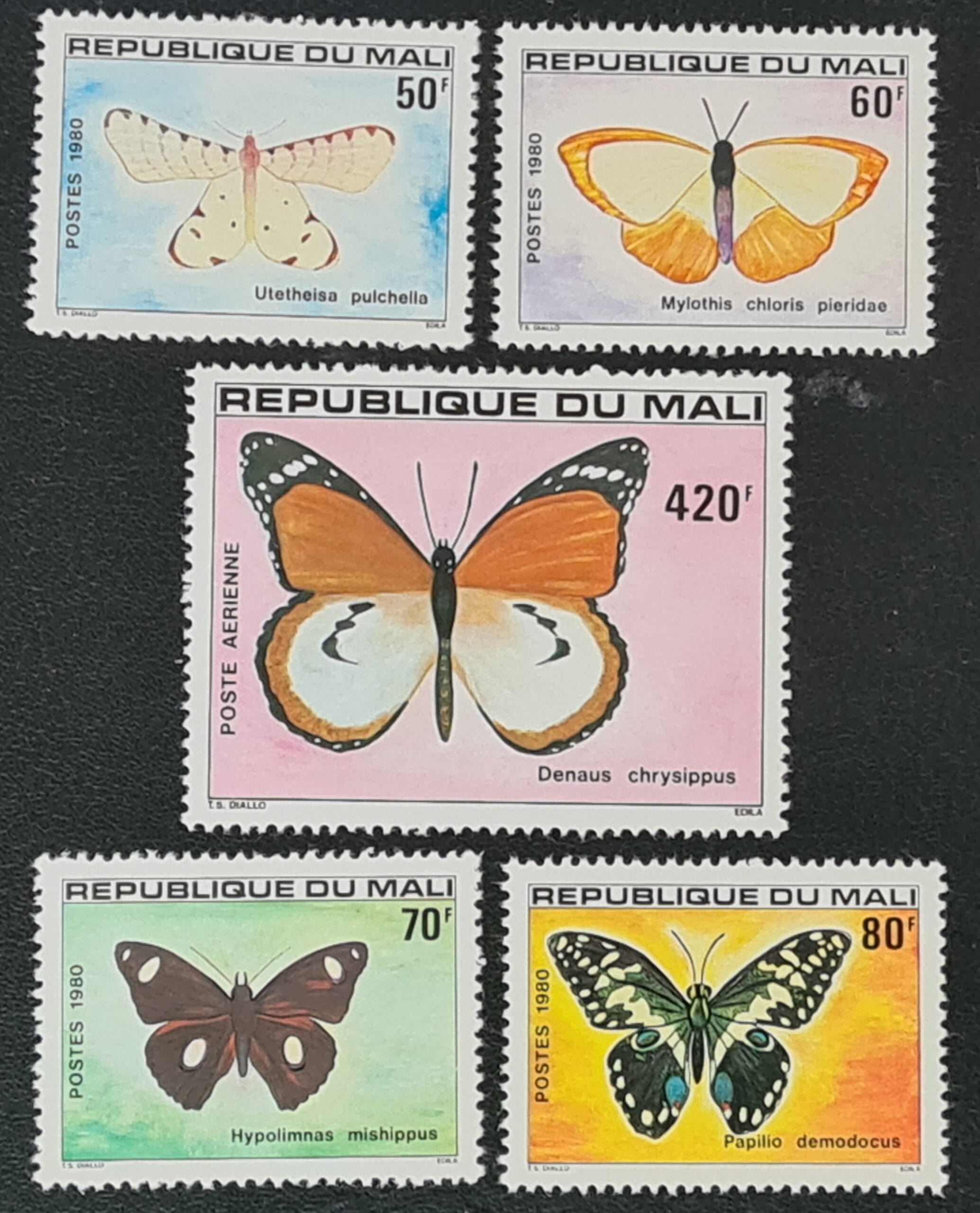 Mali 1980 'Butterflies (2nd Series)' SG800-804 Set of 5 MNH
