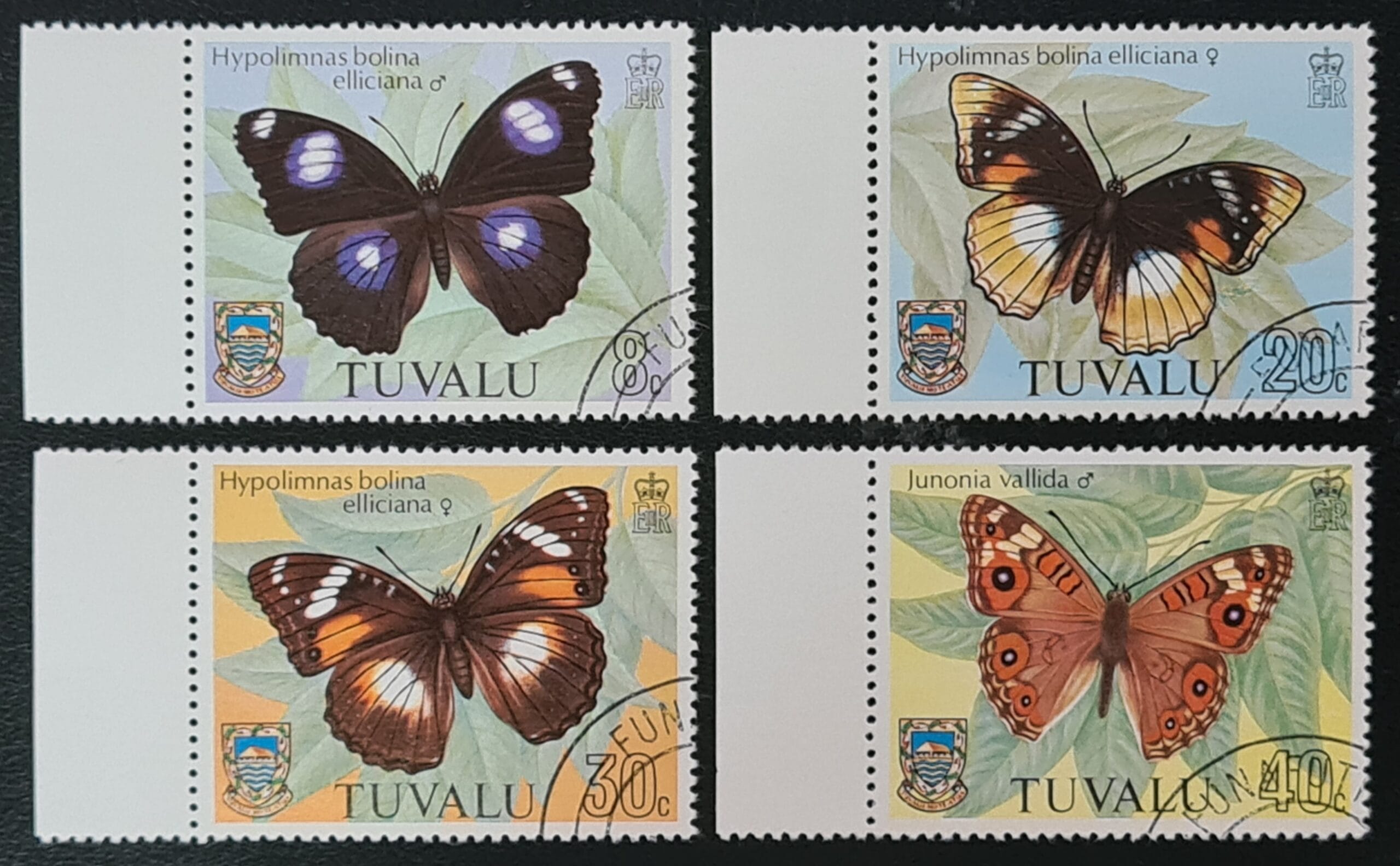 Tuvalu 1981 'Butterflies' SG158-161 Set of 4 used stamps