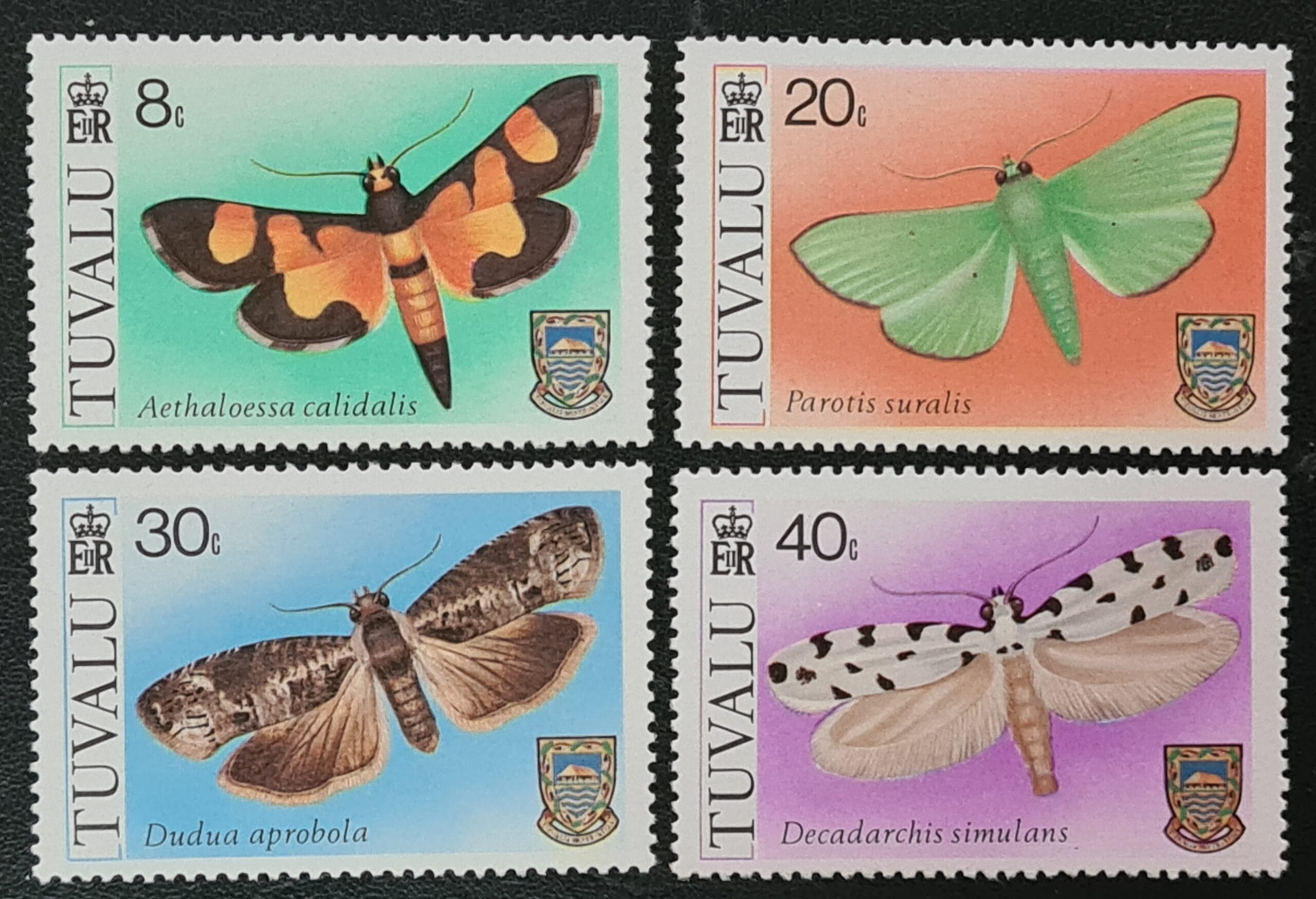 Tuvalu 1980 'Moths' SG149-152 Set of 4 MNH