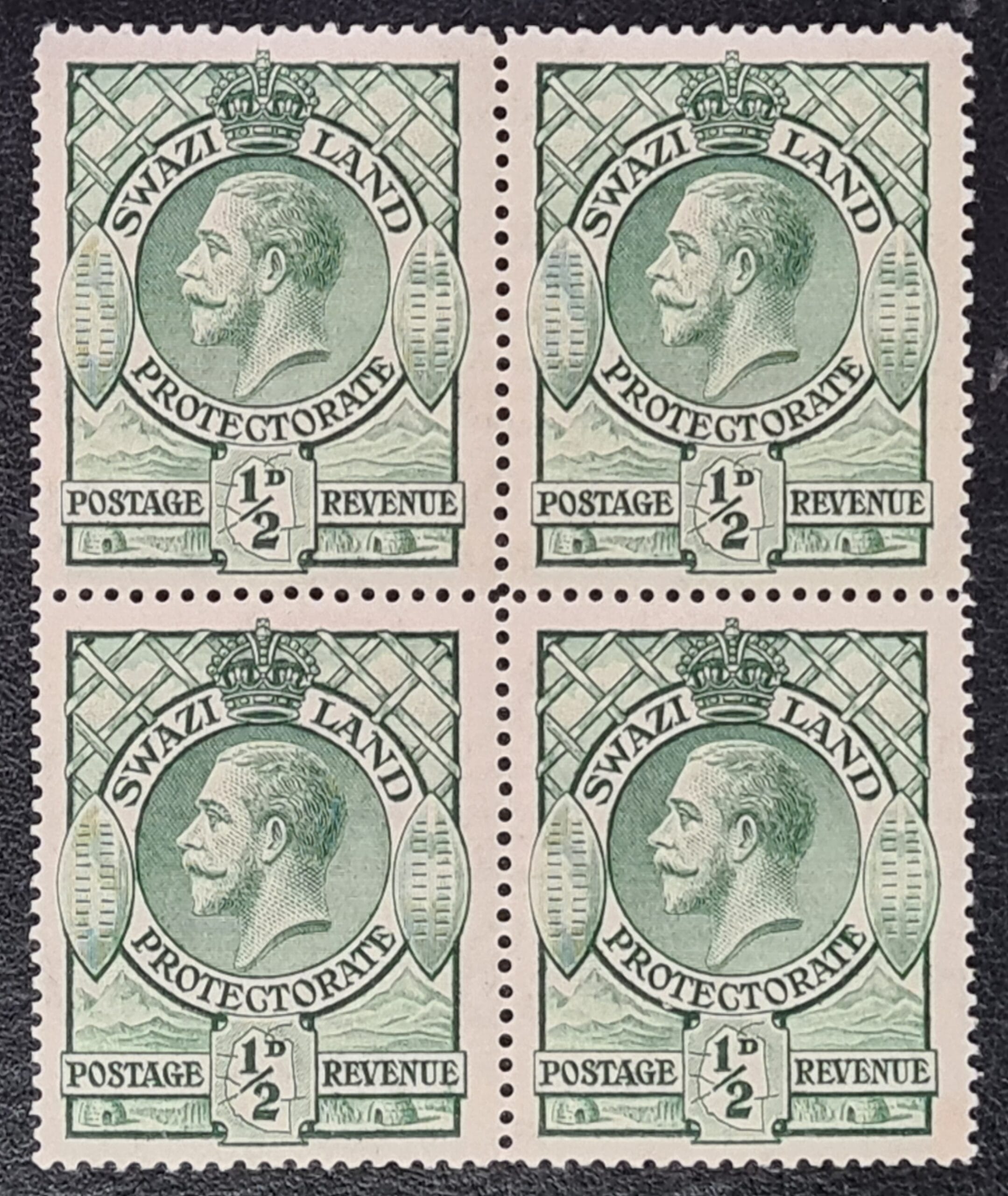 Swaziland 1933 KGV SG11 Block of 4 MNH