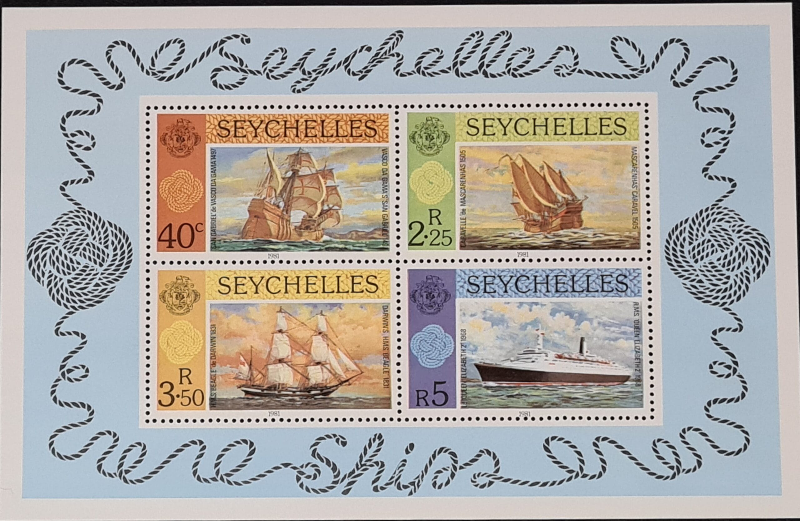 Seychelles 1980 'SHIPS' MS486 MNH