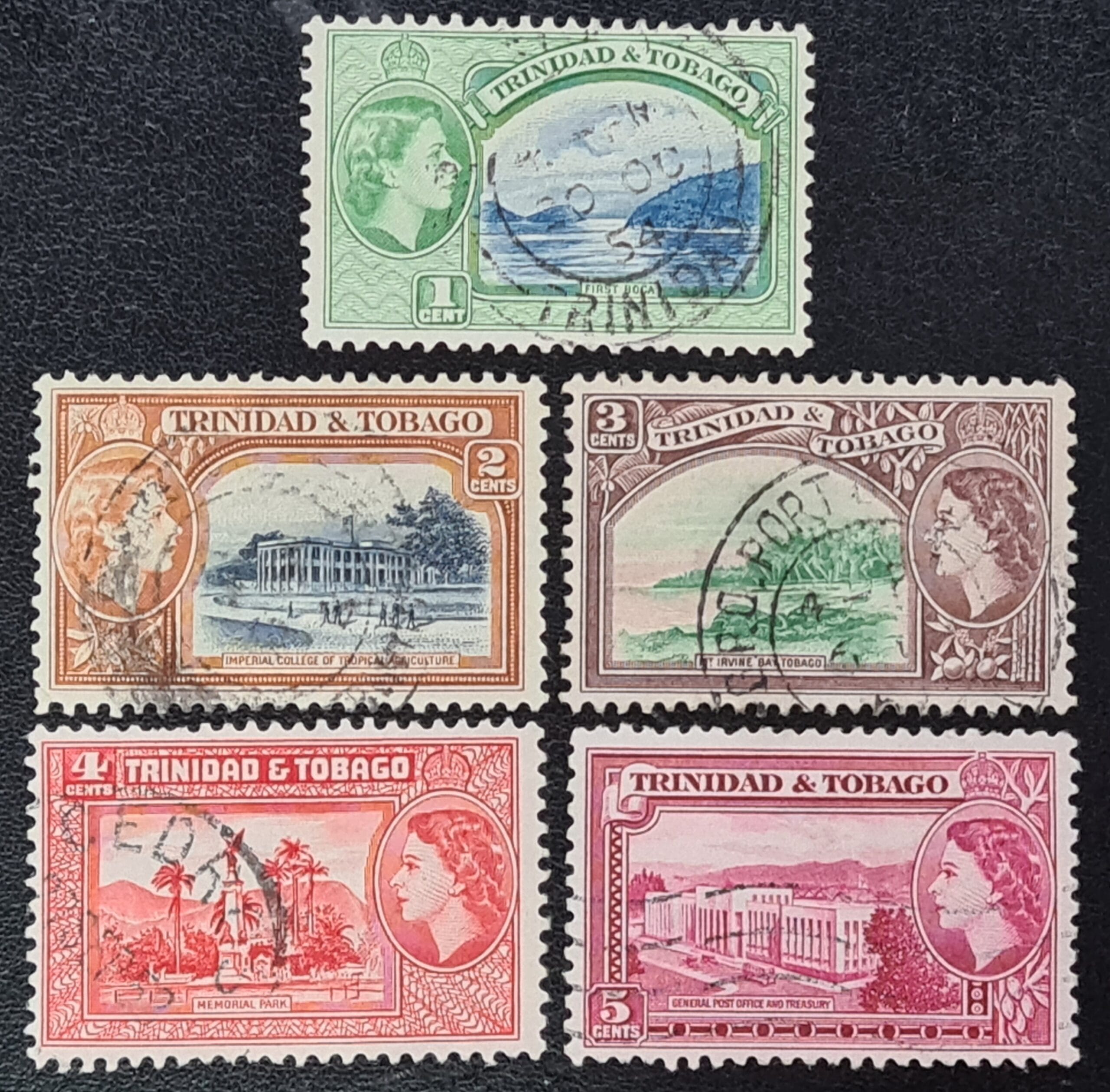 Trinidad & Tobago 1953 SG267-271 Part Set Used Stamps