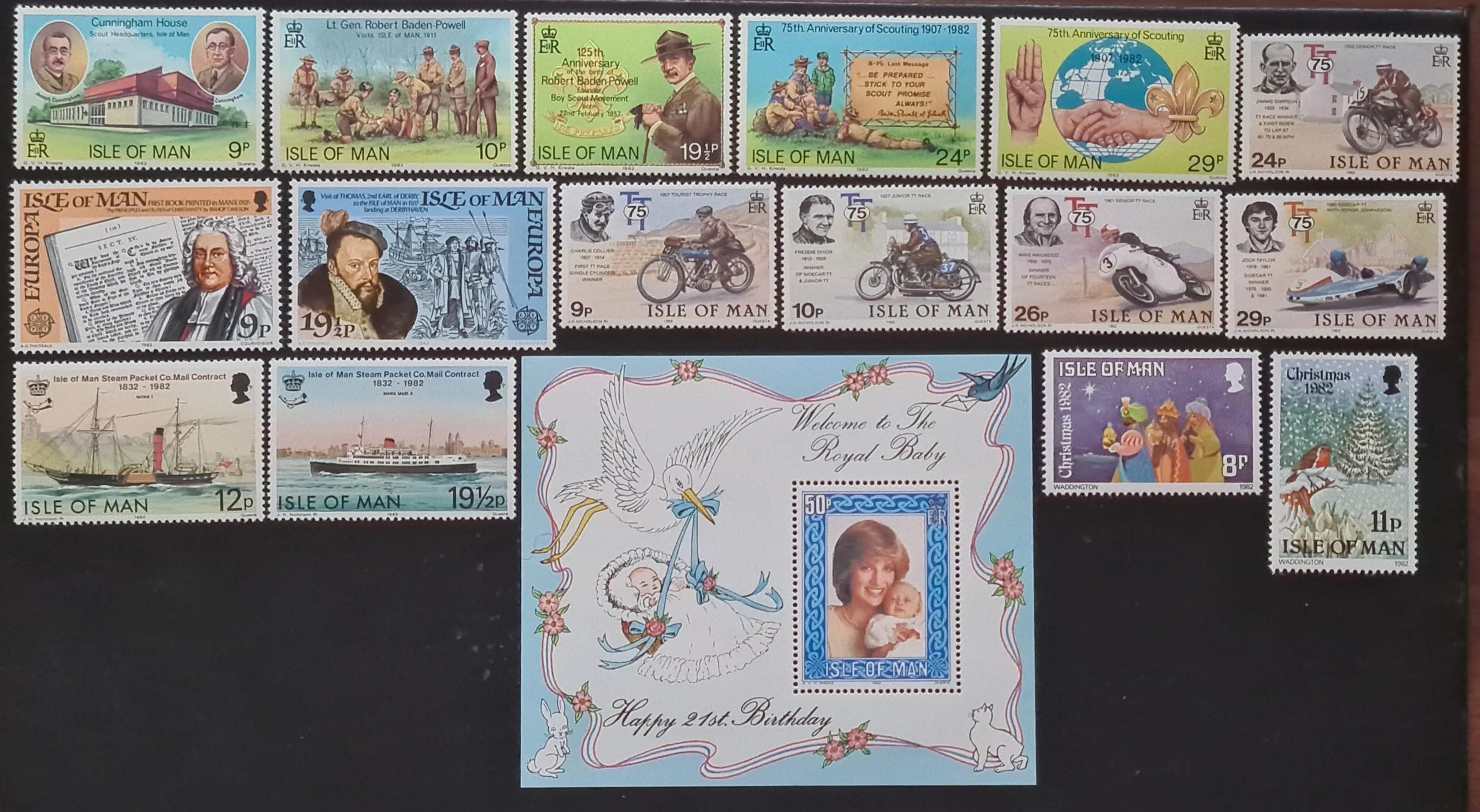 Isle of Man 1982 Year Set Stamps MNH