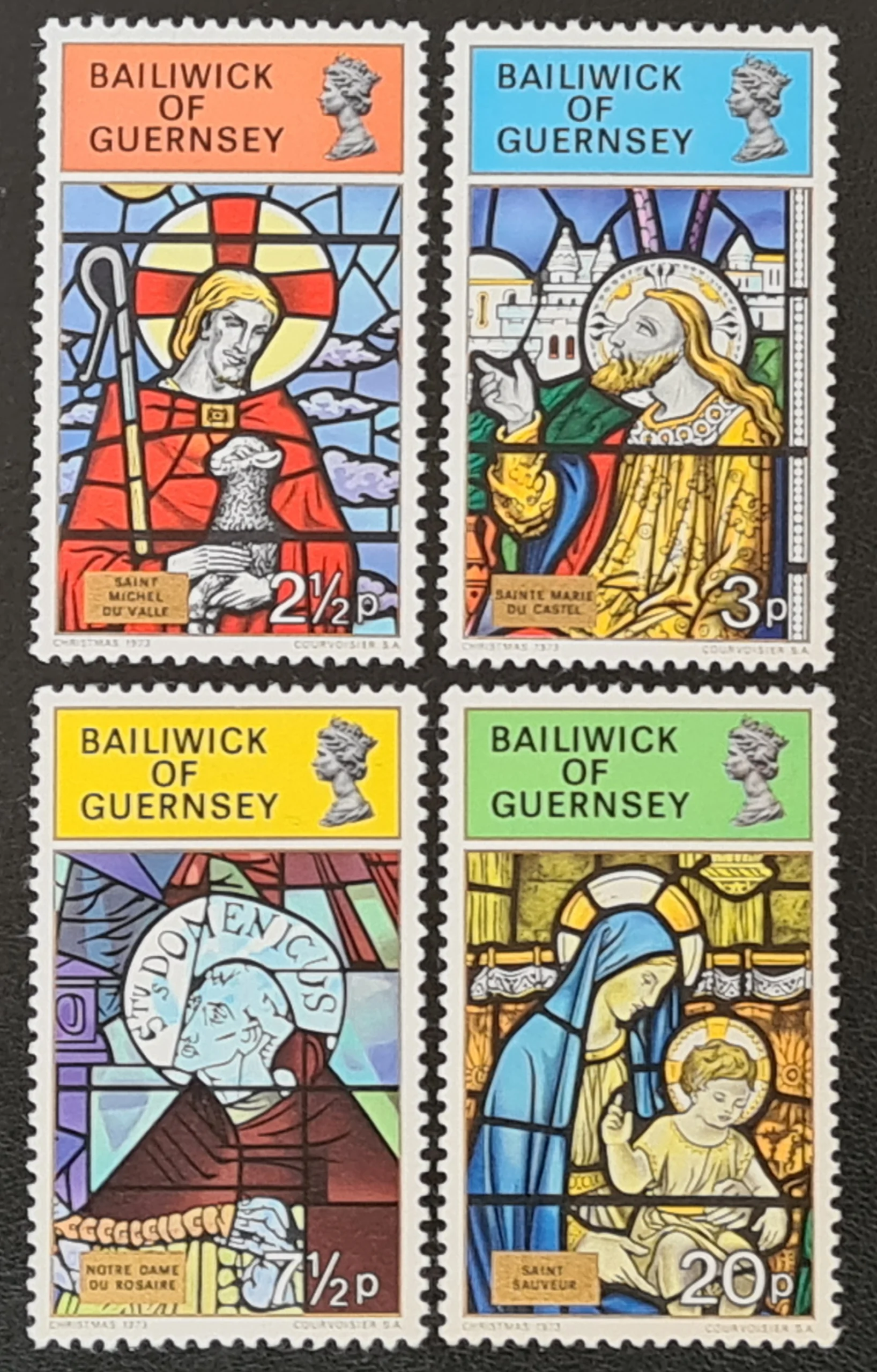 Guernsey 1973 'Christmas' SG89-92 Set of 4 MNH