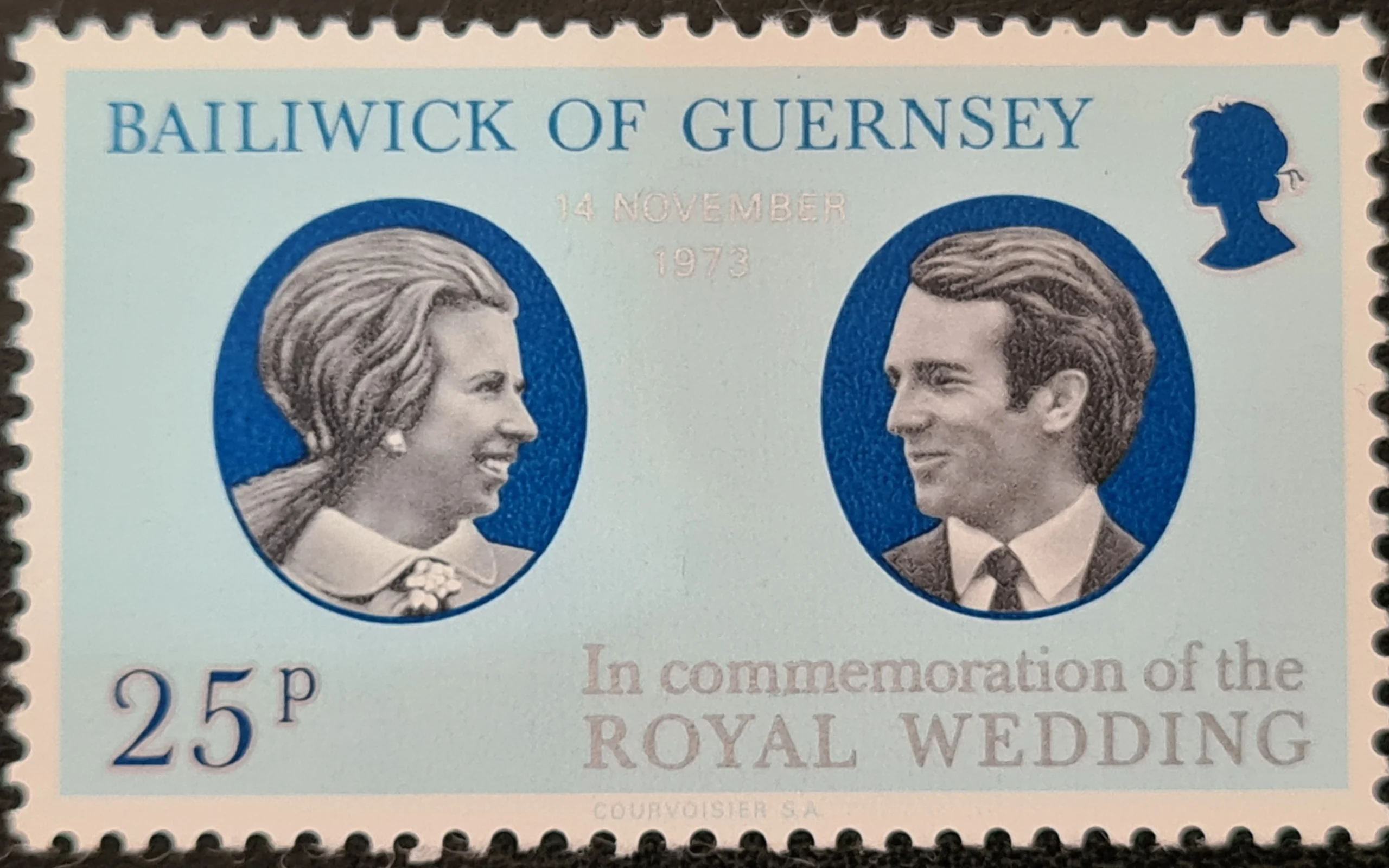Guernsey 1973 'Royal Wedding' SG93 MNH