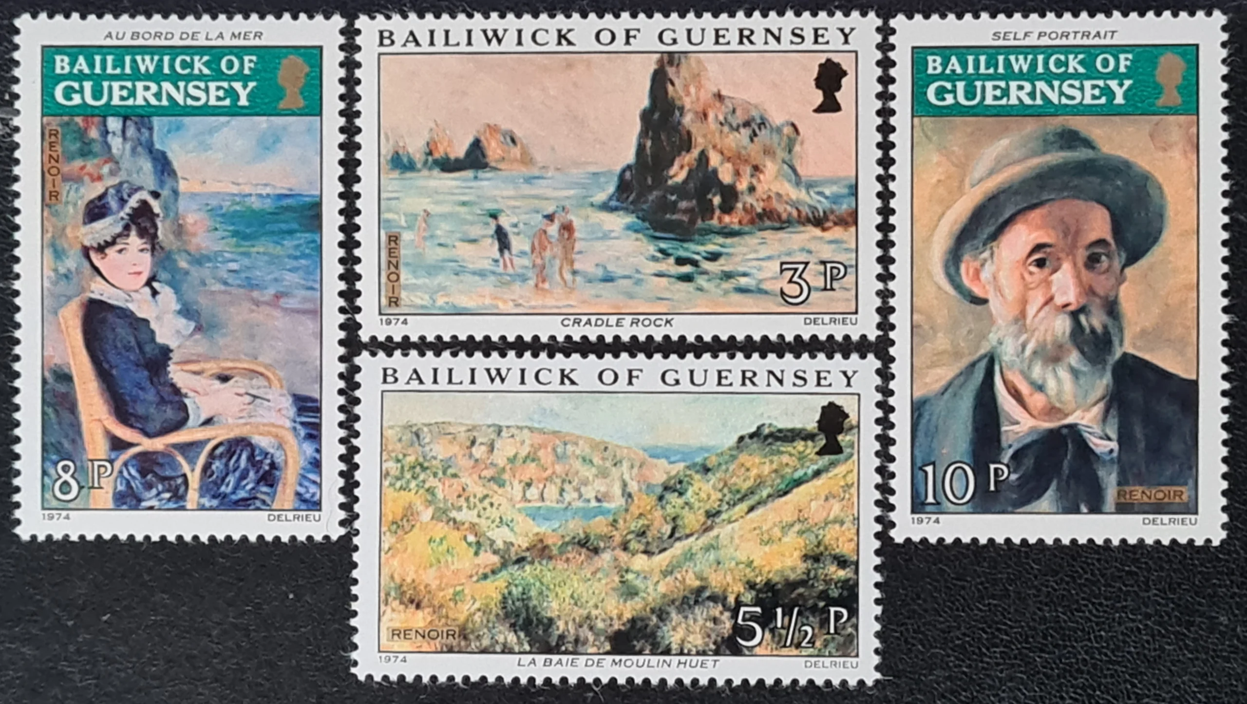 Guernsey 1974 'Renoir Paintings' SG118-121 Set of 4 LMM