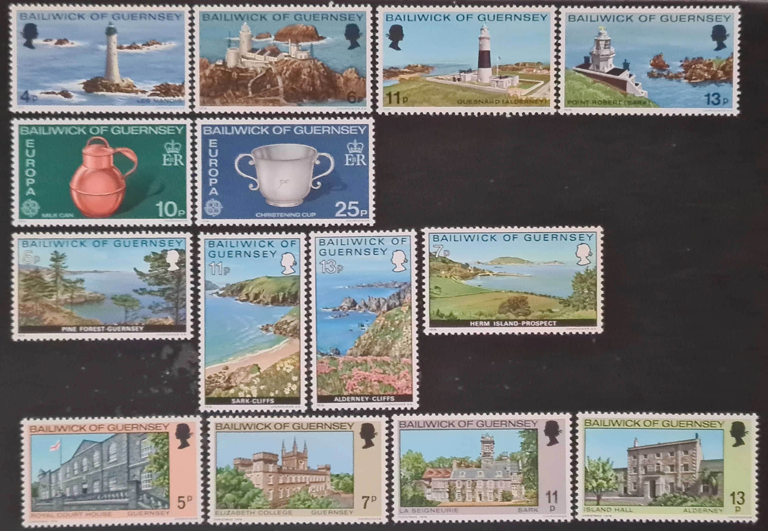 Guernsey 1976 Year Set SG135-SG148 LMM