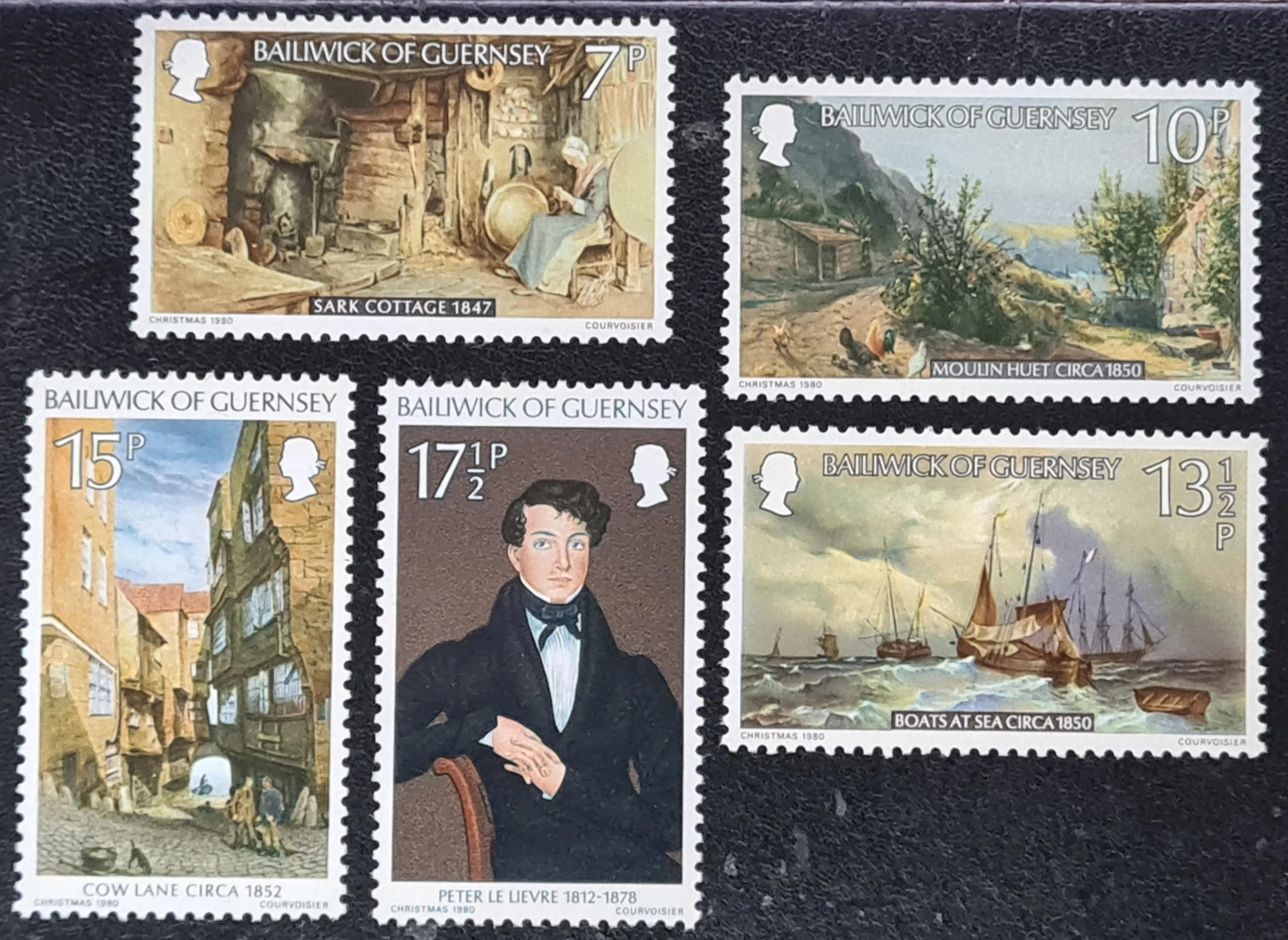 Guernsey 1980 'Peter Le Lievre' SG221-225 Set of 5 MNH