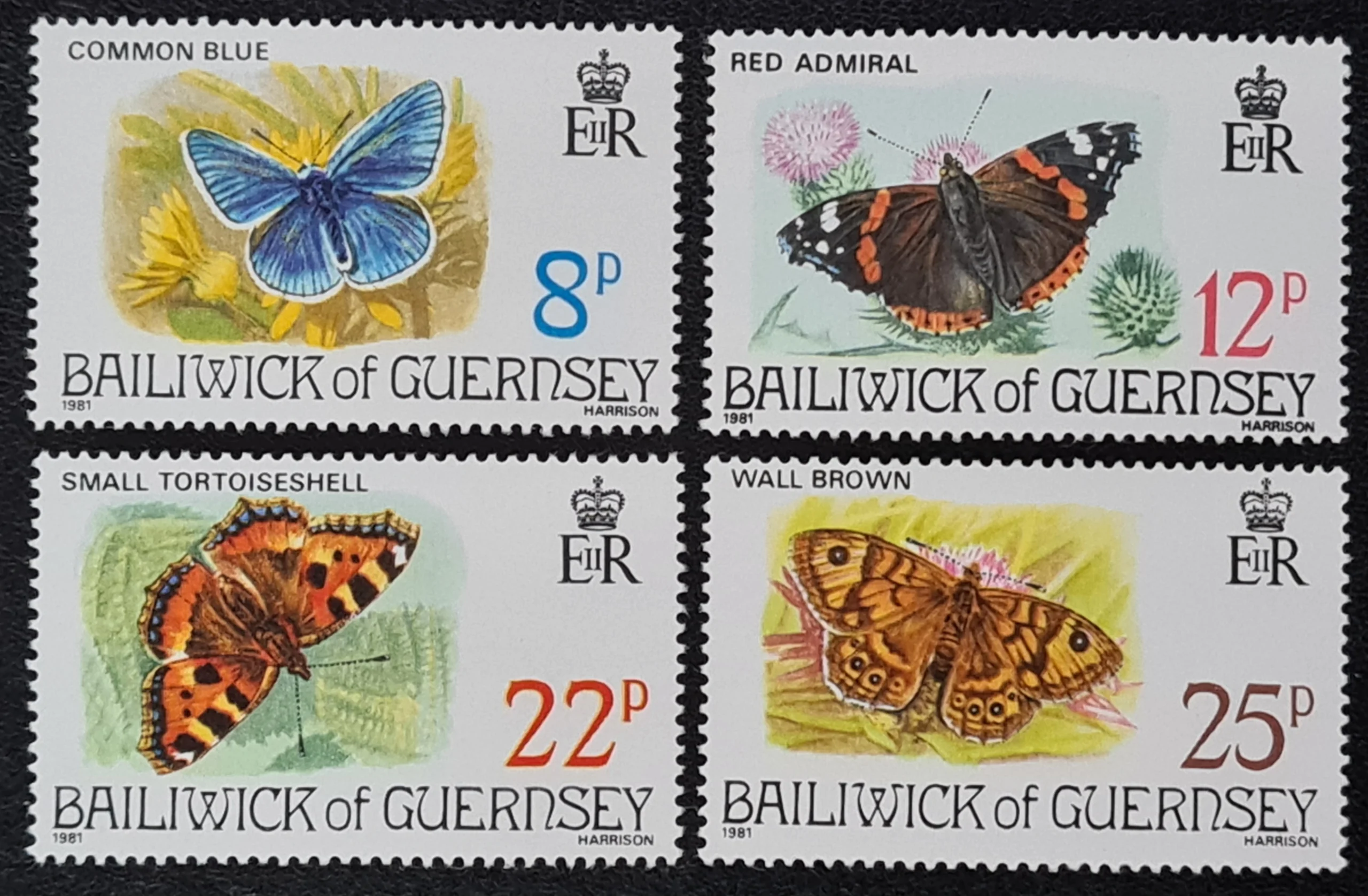 Guernsey 1981 'Butterflies' SG226-229 Set of 4 MNH