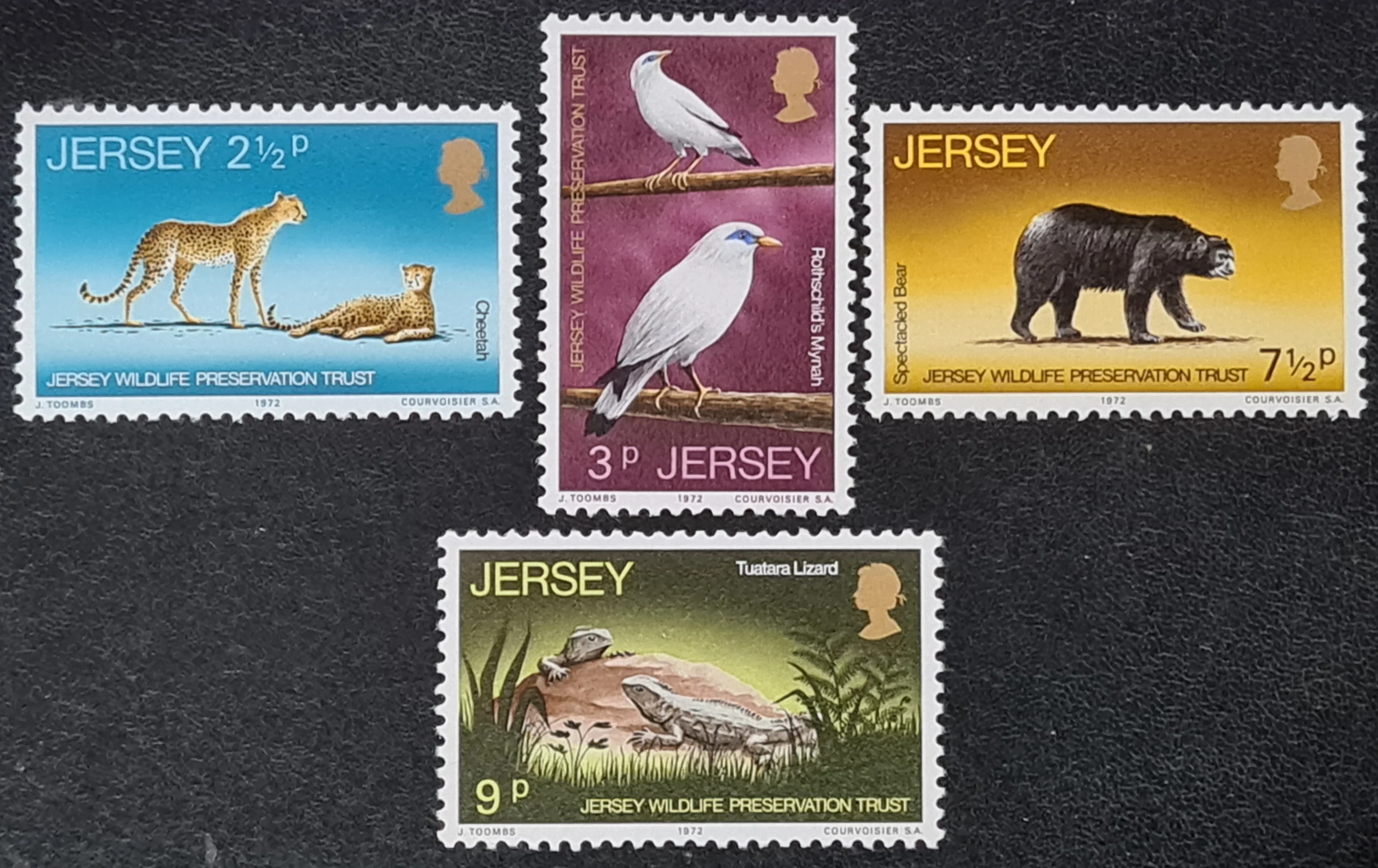 Jersey 1972 'Wildlife Presentation Trust (Second Series)' SG73-76 MNH