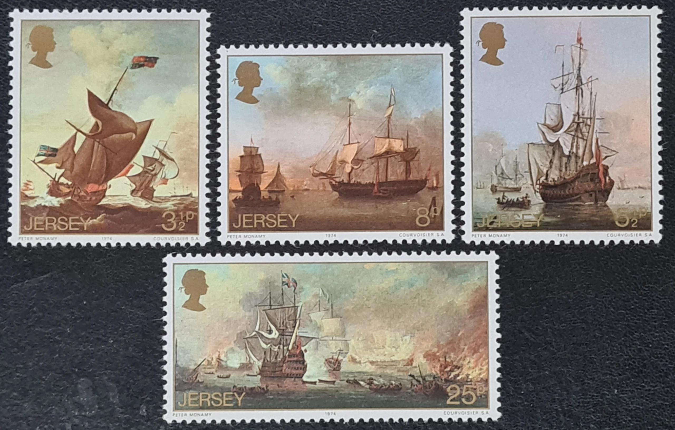 Jersey 1974 'Paintings' SG115-118 Set of 4 Mounted Mint Stamps